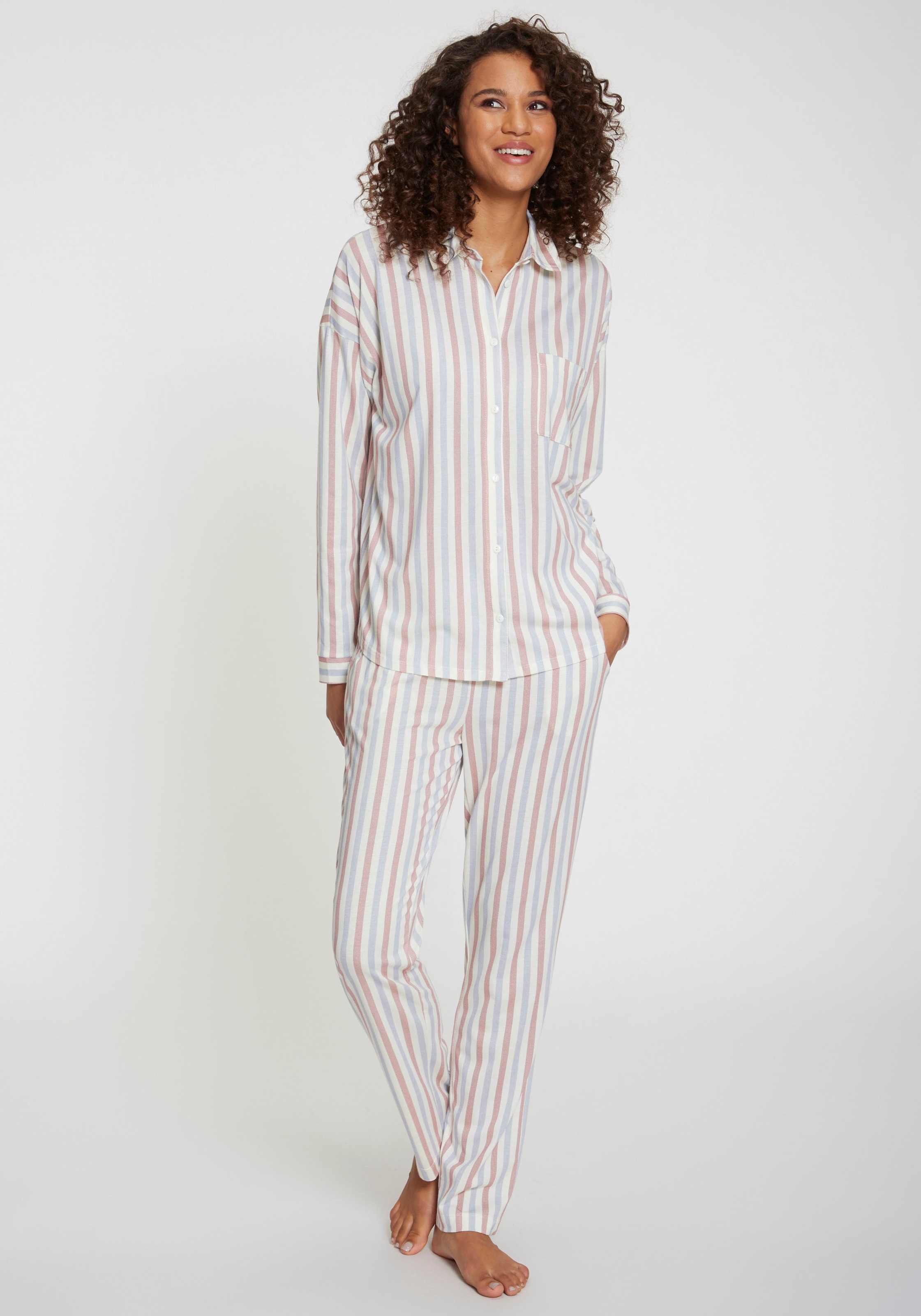 Vivance Dreams Pyjama, 2 Stk. in klassischem Schnitt günstig online kaufen
