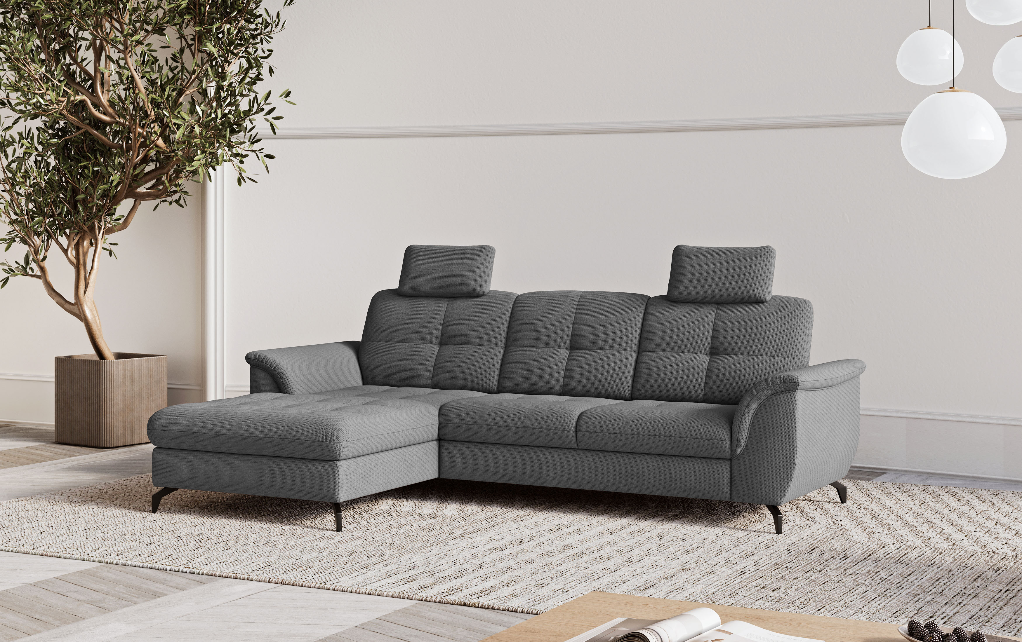 sit&more Ecksofa "Zora" wahlweise mit Schlaffunktion und Bettkasten