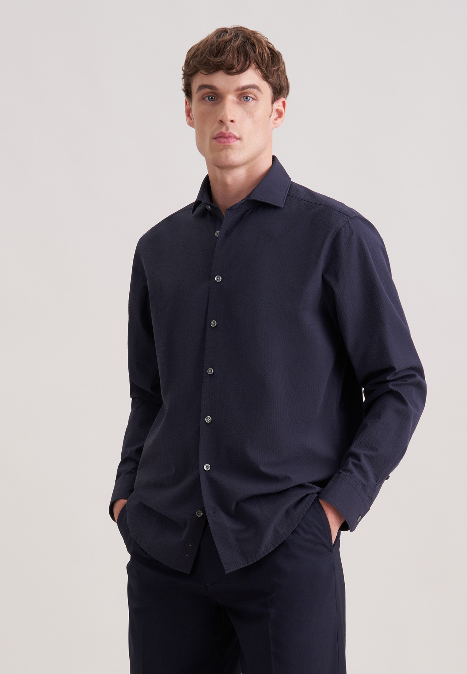 seidensticker Businesshemd Regular 1/1 Kentkragen Uni
