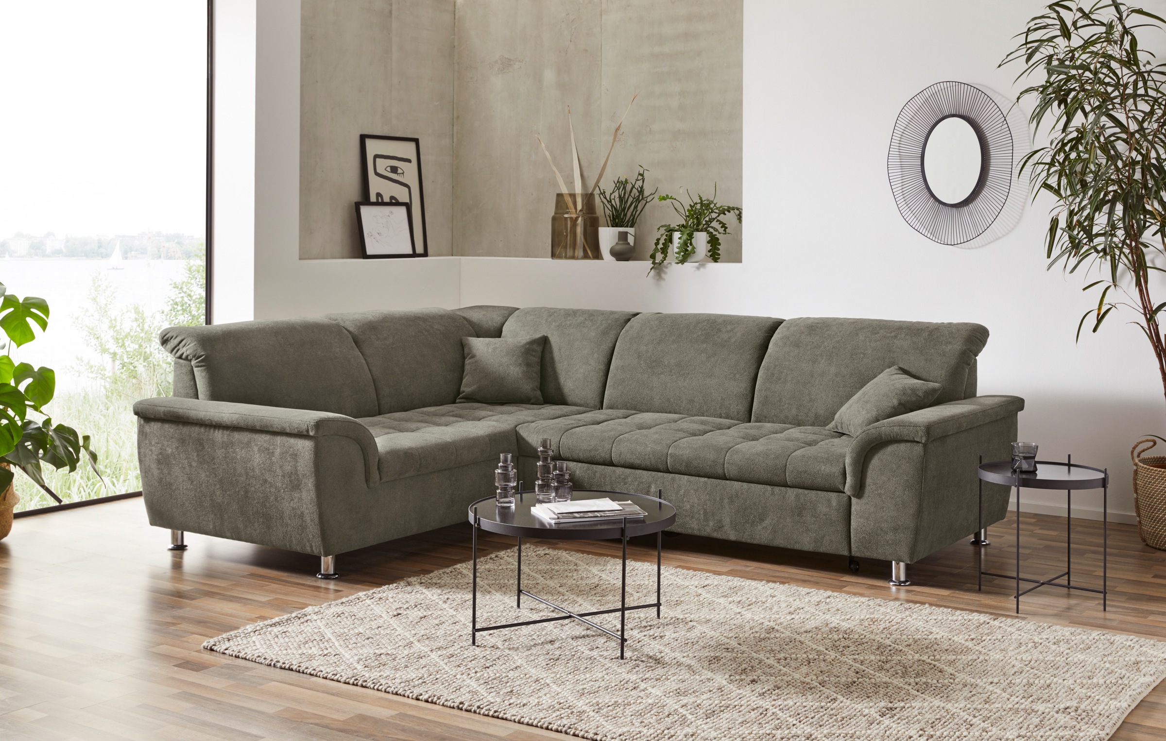 DOMO collection Ecksofa »Franzi L-Form«, wahlweise mit Kopfteilverstellung (dann Breite: 275 cm)