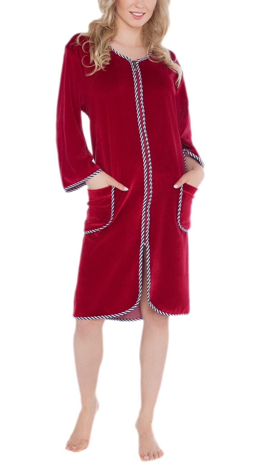 AQUARTI Damenbademantel "Bademantel Aquarti Damen Velours Bademantel Morgen günstig online kaufen