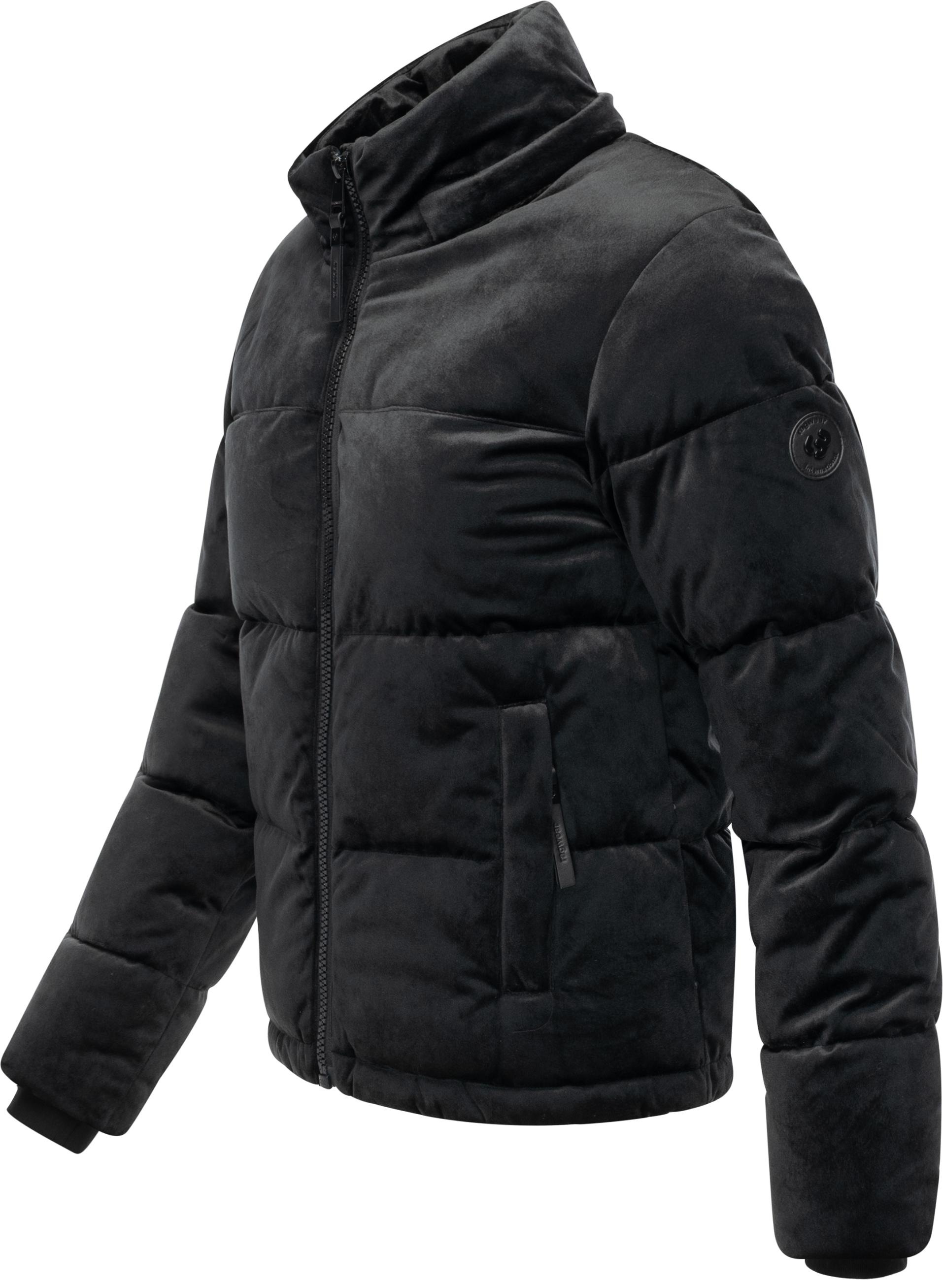 Ragwear Steppjacke »Roobie Velvet YOUMODO«, mit Kapuze, Gesteppte Winterjacke in Samtoptik mit Kapuze