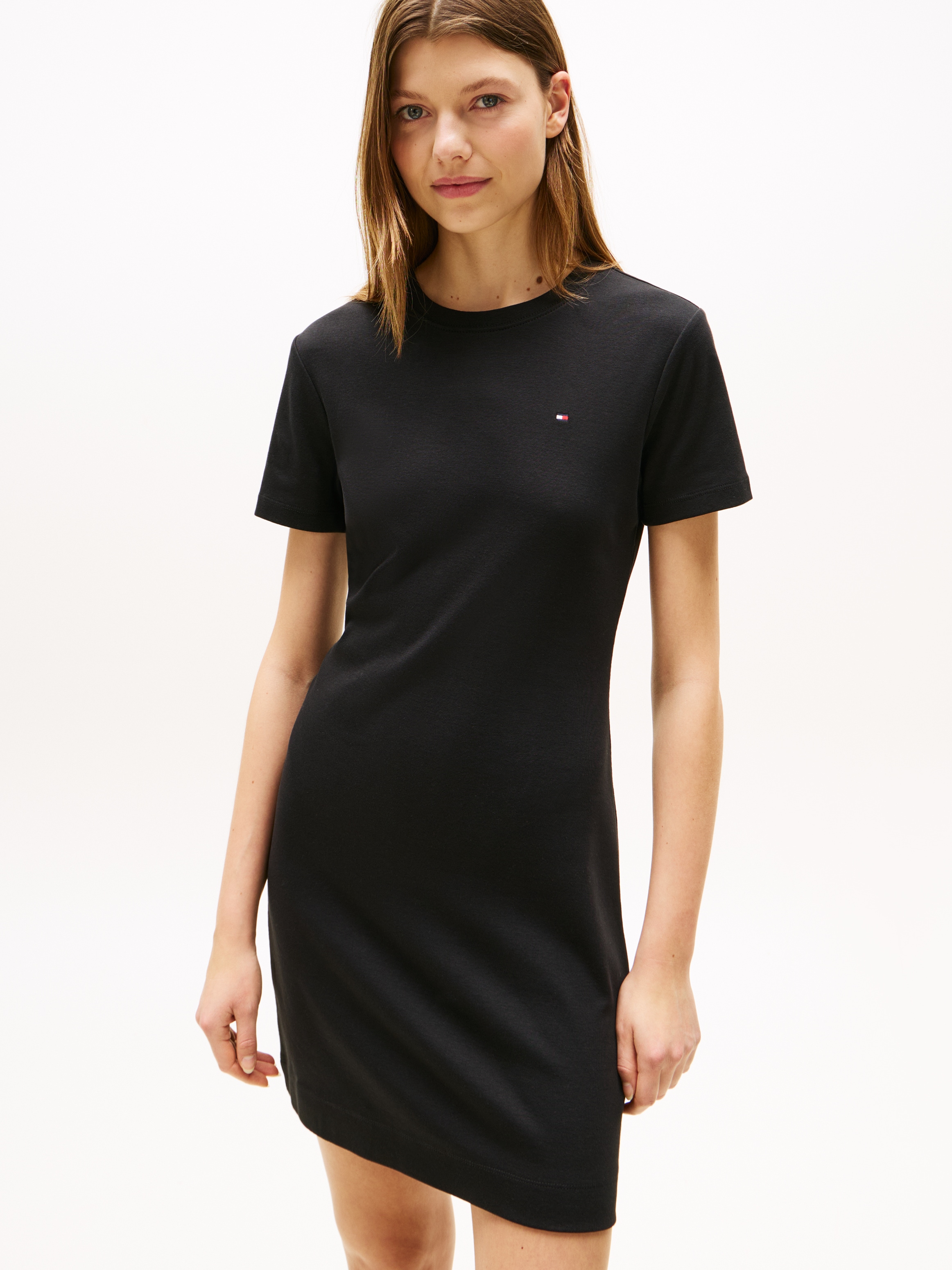 Tommy Hilfiger Shirtkleid "NEW CODY STR SLIM SHORT DRS SS", mit allover Str günstig online kaufen
