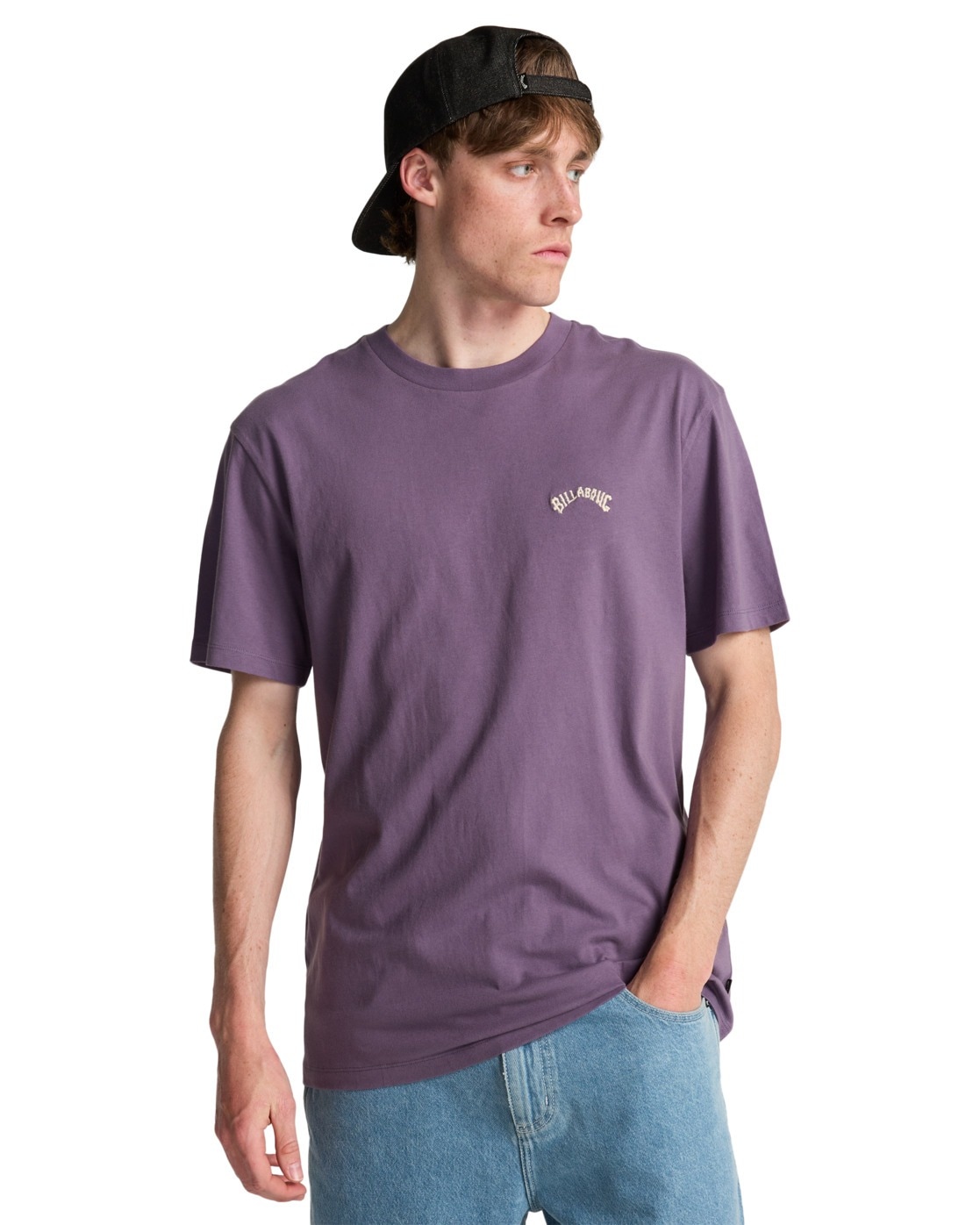 Billabong T-shirt à Manches Courtes Arch Dusty Grape L Homme
