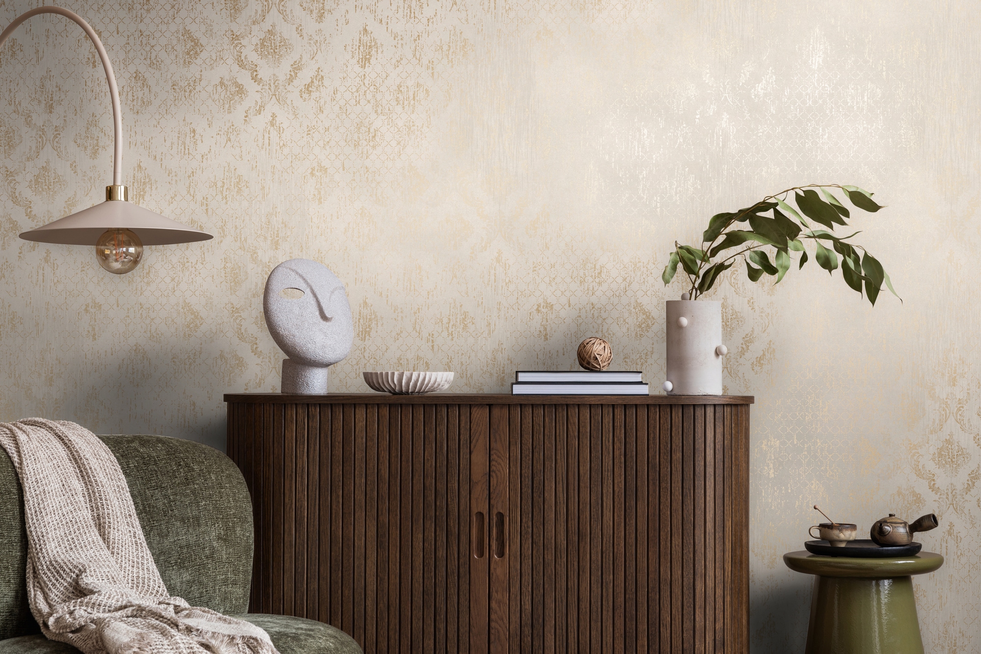 living walls Vliestapete "Ornamenttapete diverse Farben strukturiert vintage" Barock strukturiert