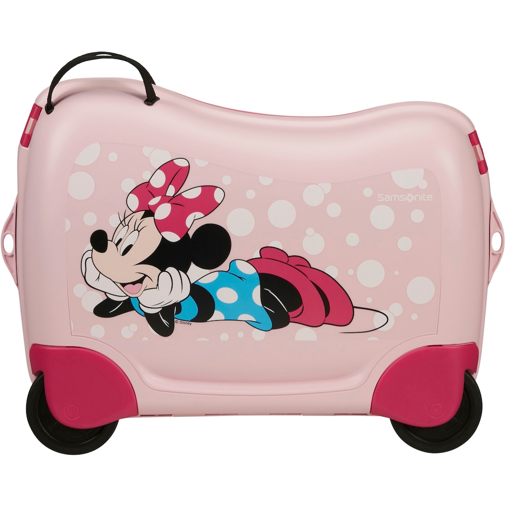 Samsonite Kinderkoffer »Dream2Go Ride-on Trolley, Disney Minnie Glitter«, 4 Rollen, zum sitzen und ziehen