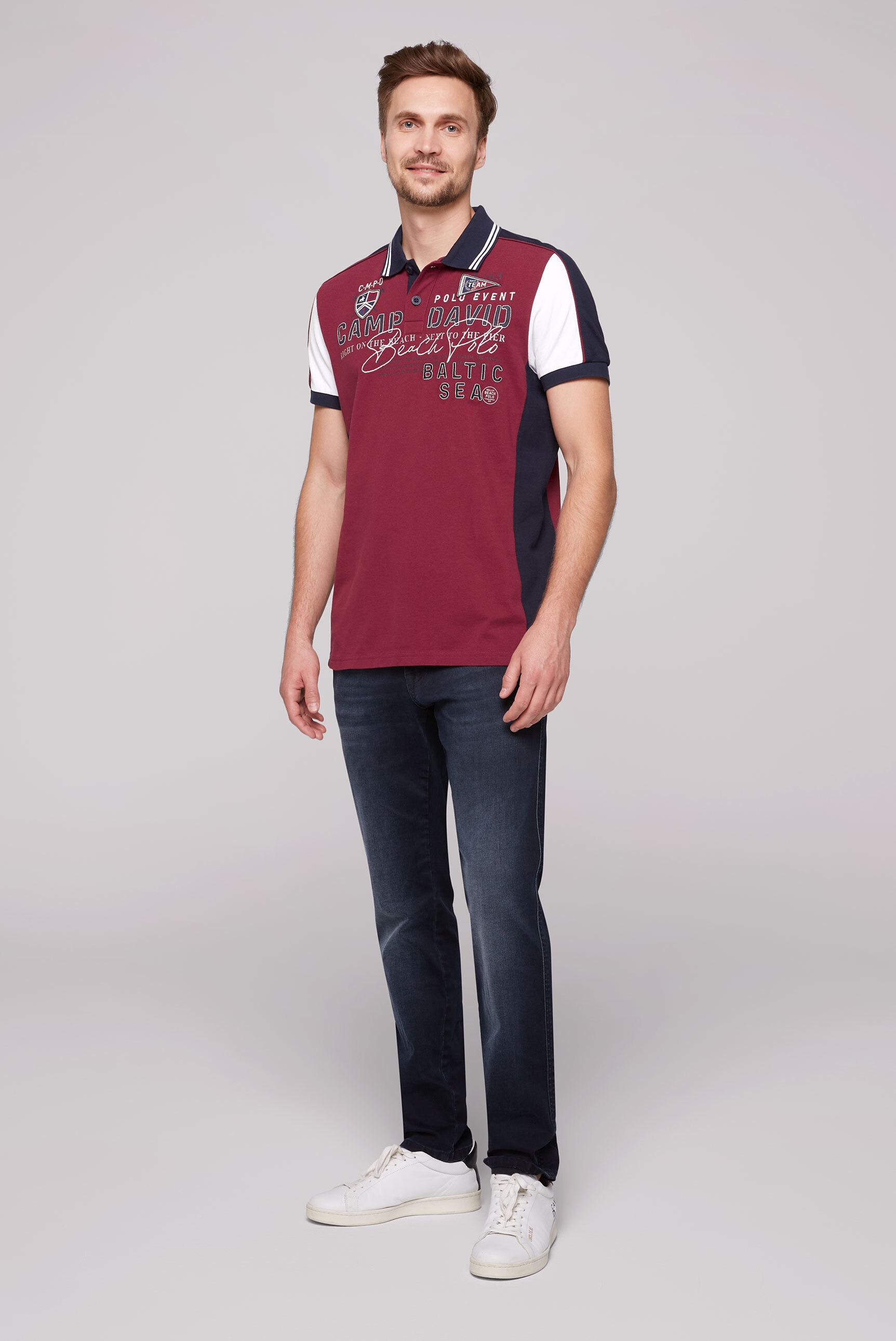 CAMP DAVID Poloshirt, aus Baumwolle
