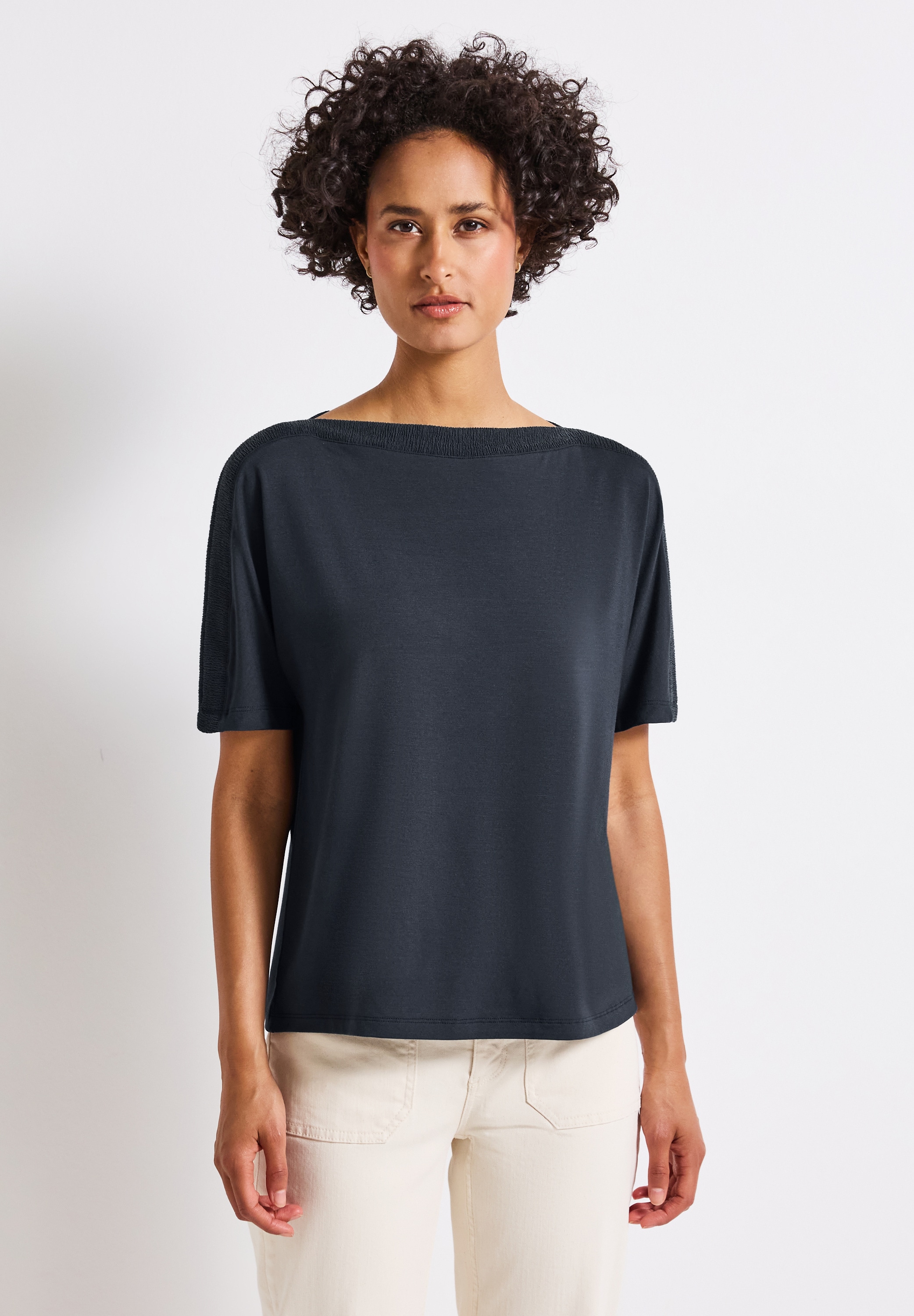STREET ONE T-Shirt, in Unifarbe günstig online kaufen