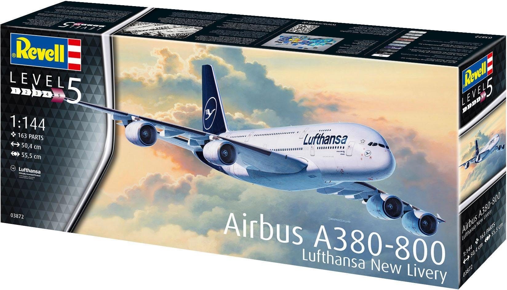 Revell® Modellbausatz »Airbus A380-800 Lufthansa - New Livery«, 1:144, Made in Europe