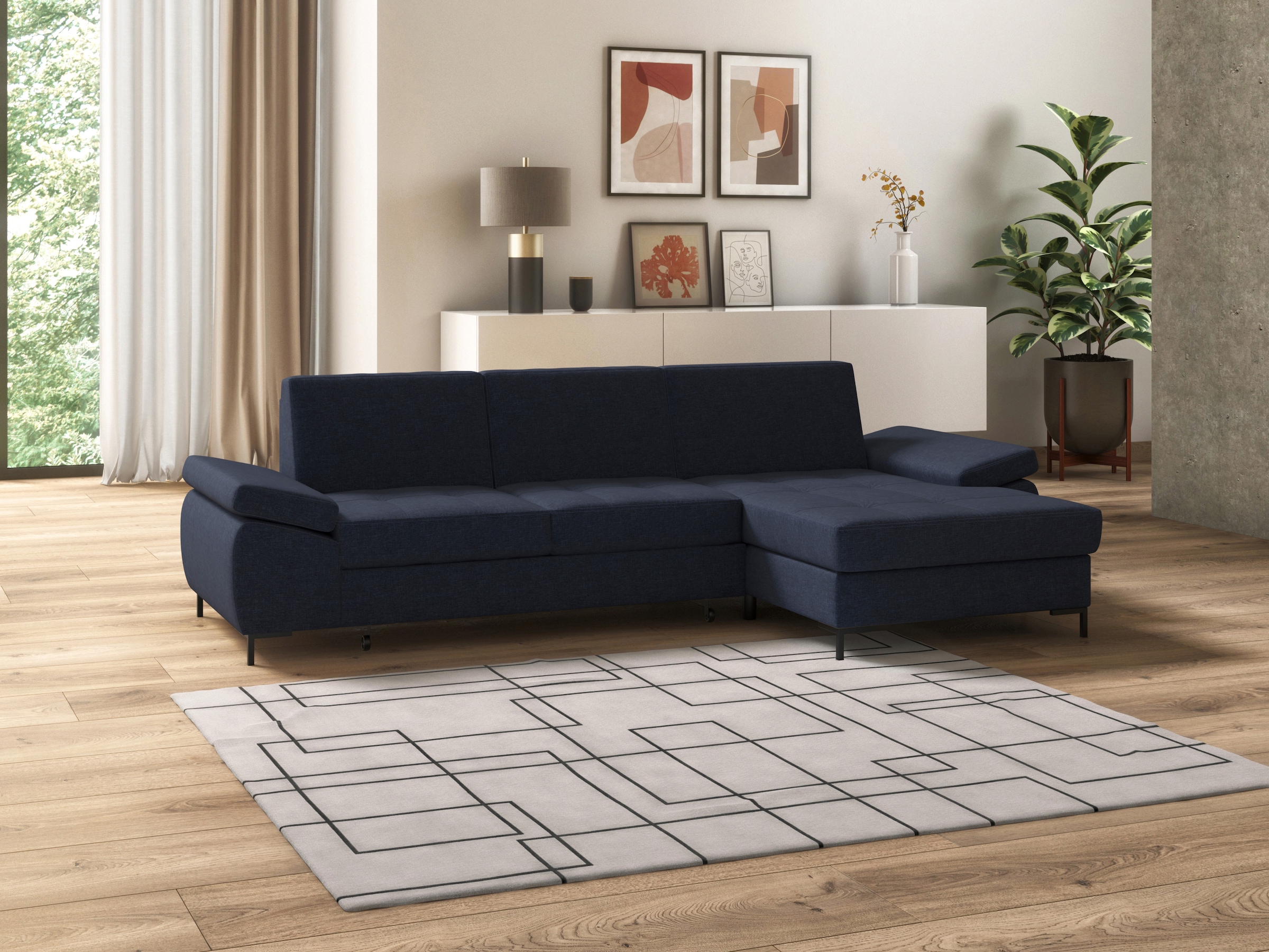 DOMO collection Ecksofa "Capelo, komfortabel, klare Linien zeichnen dieses günstig online kaufen
