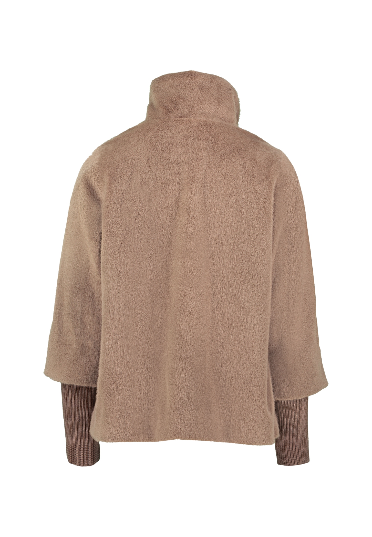 Zero Fellimitatjacke »zero Damen Fellimitat-Jacke mit Stehkragen«