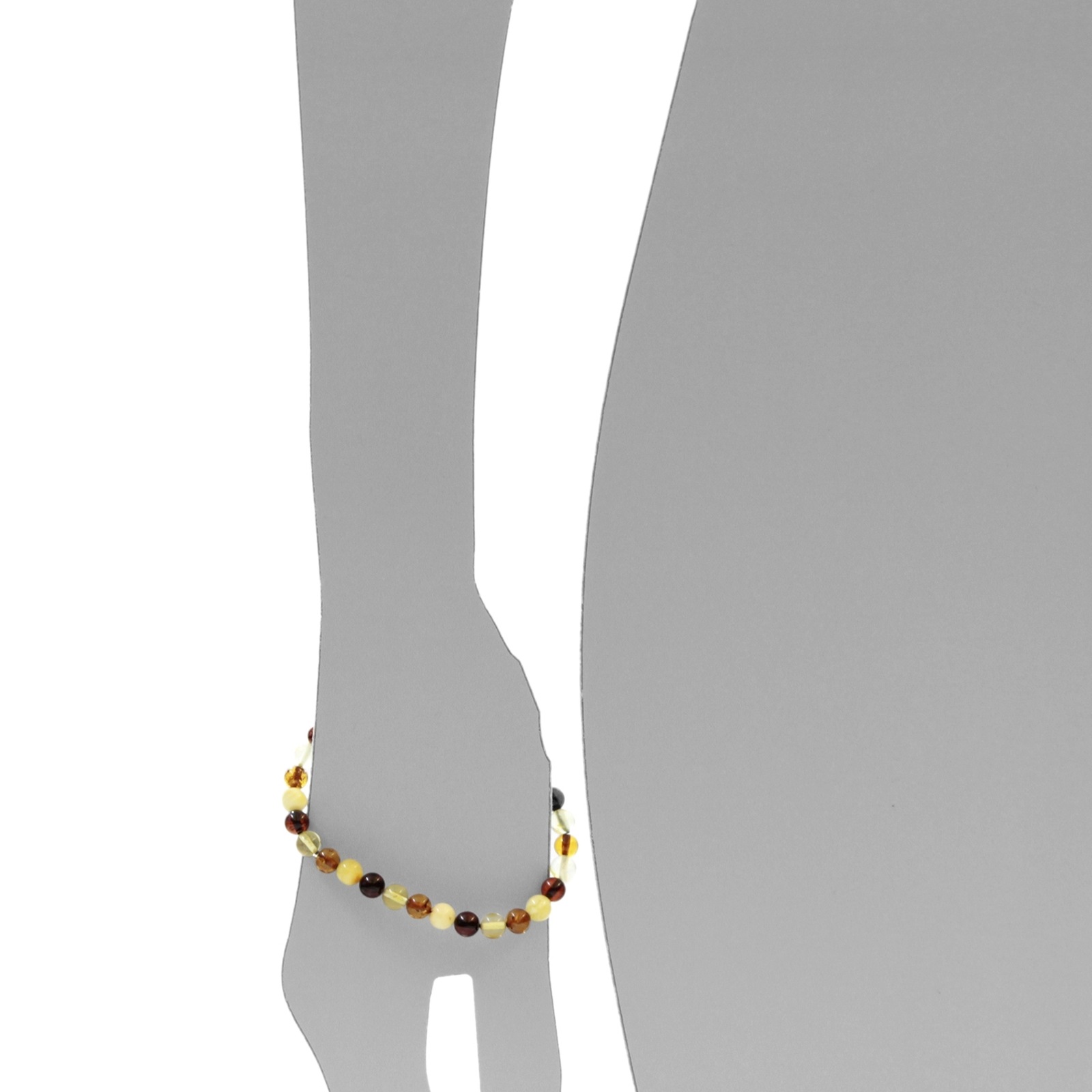 Ostsee-Schmuck Ball Bracelet Brown 19cm 2