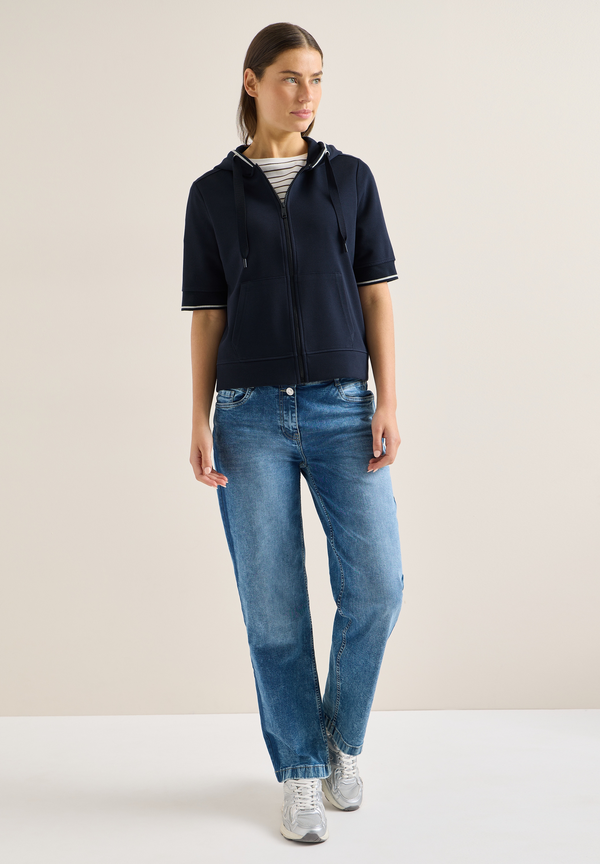 Cecil Sweatjacke mit Kapuze