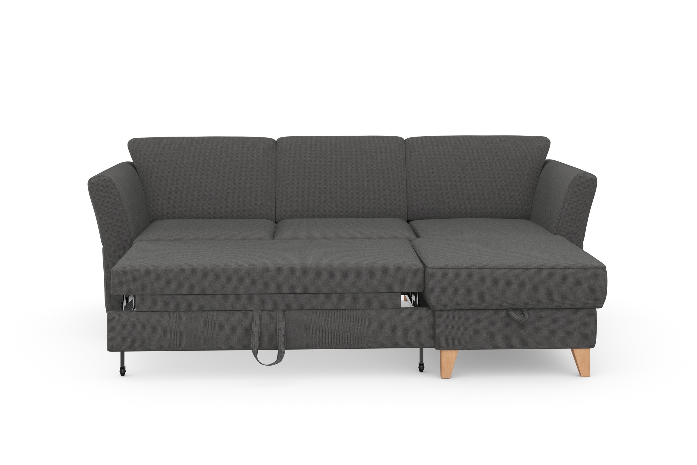 Thumbnail - sit&more Ecksofa "Visby L-Form", Wahlweise mit Bettfunktion und Bettkasten, frei im Raum stellbar