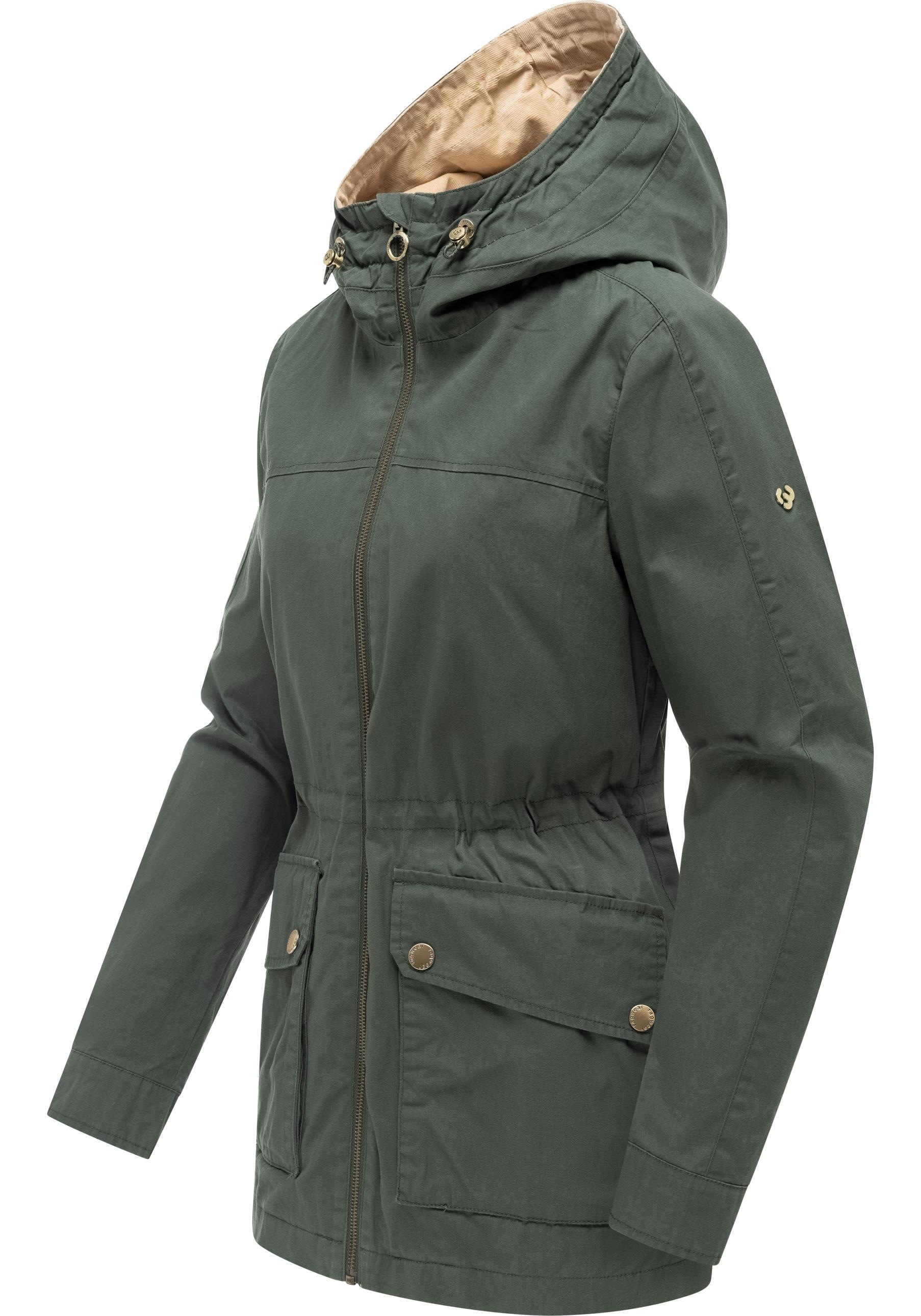 Ragwear Anorak »Lenoa Vintage« mit Kapuze Übergangsparka mit Kapuze und Taillenzugband