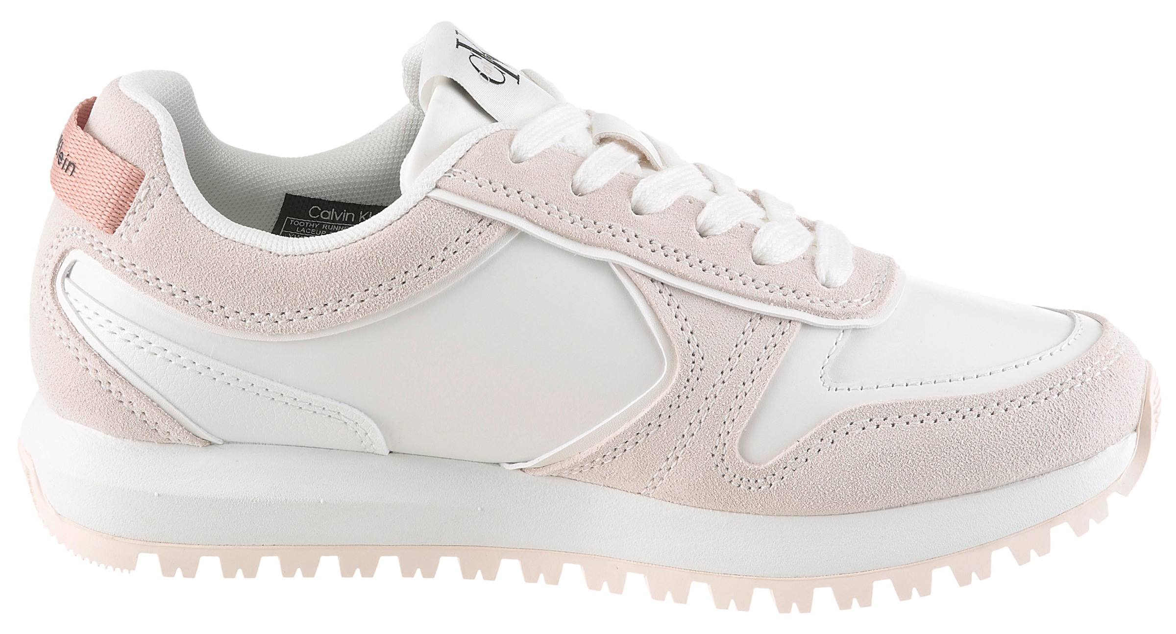 Calvin Klein Jeans Keilsneaker »TOOTHY RUNNER LACEUP MIX«  Schnürschuh, Halbschuh, Freizeitschuh mit Profilsohle