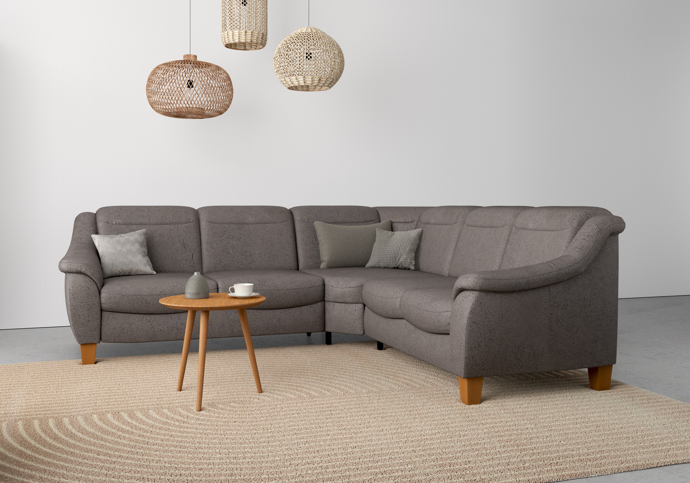 OTTO home Ecksofa "Caldera L-Form" Federkern, optional Kopfteilverstellung, Schlaffunktion & Bettkasten