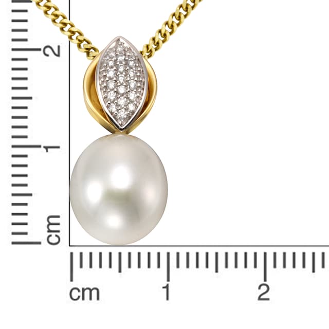 Orolino Kette mit Anhänger »585/- Gelbgold Perle Brillanten« online  bestellen | BAUR