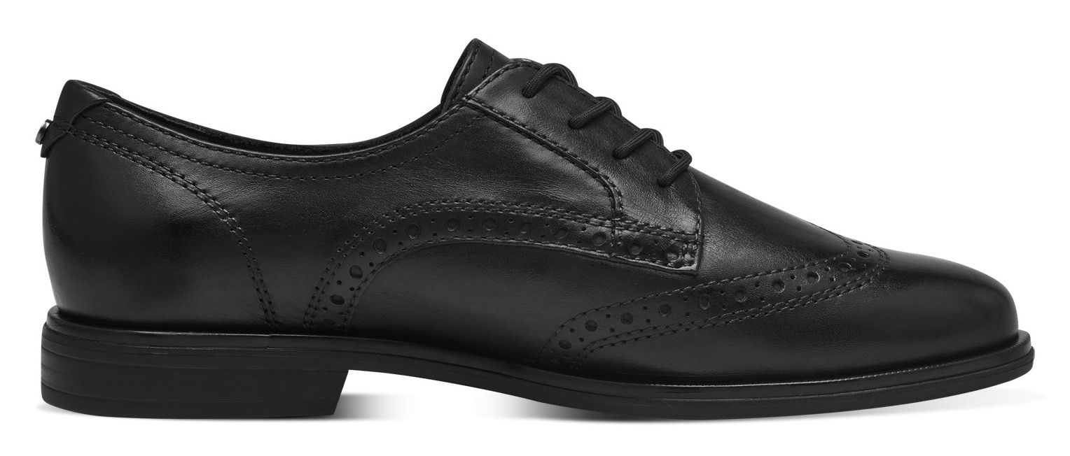 Tamaris Schnürschuh, Blockabsatz, Businessschuh, Halbschuh mit Lyralochung