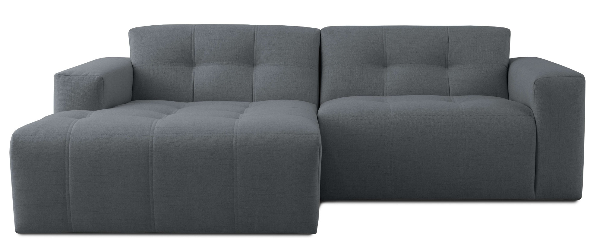 INOSIGN Ecksofa »Tapley«, Breite 221 cm, L-Form, Struktur fein, mit Knopfsteppung, bodentief