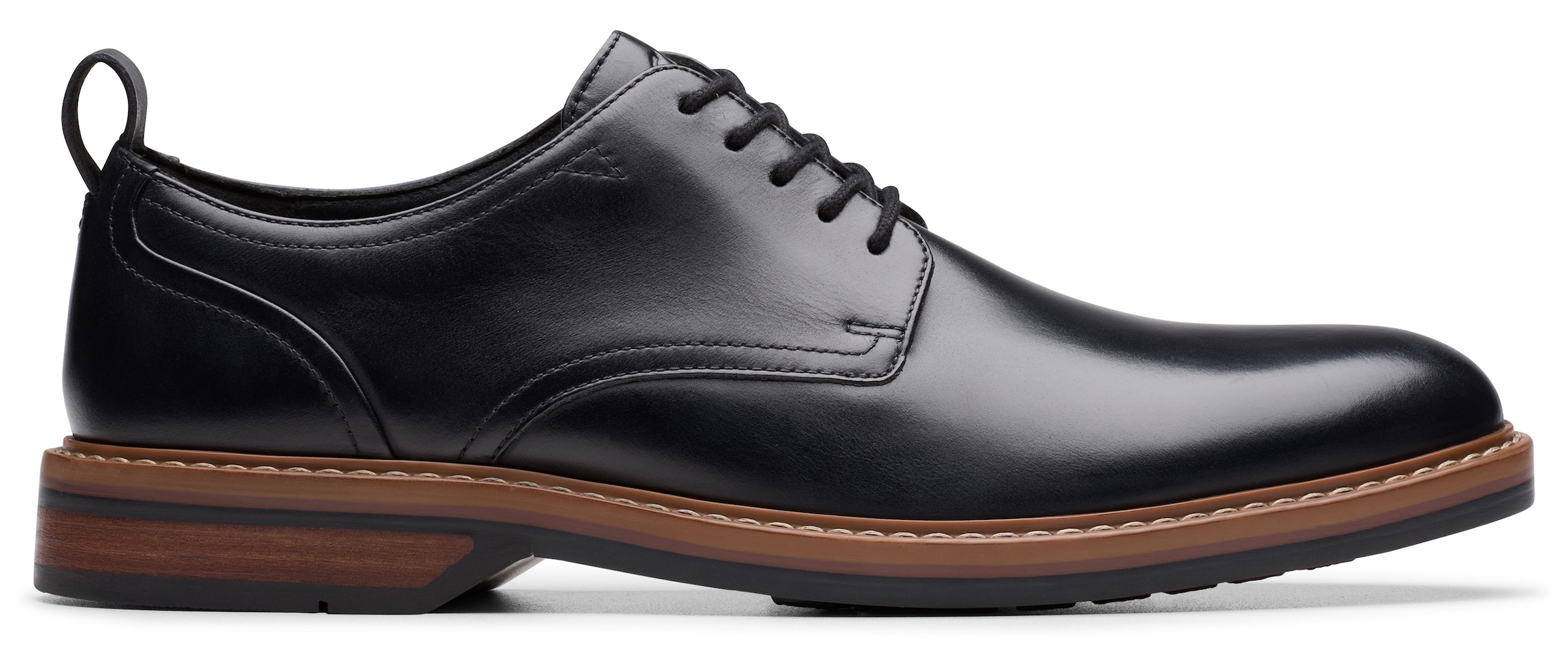 Clarks Schnürschuh »Alwin Lace«, Business Schnürschuh mit Anziehlasche