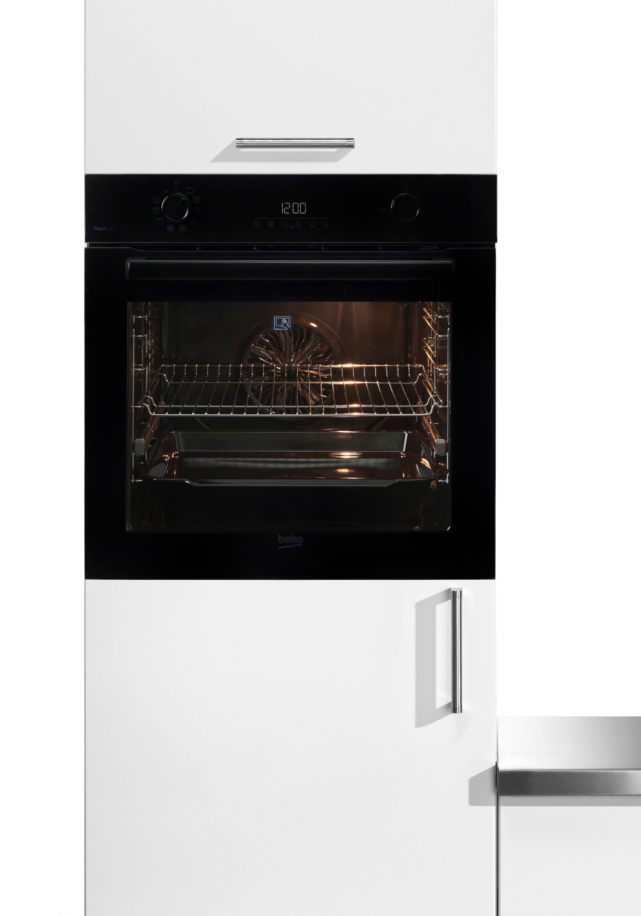 BEKO Backofen »BBIM17300BMPEF« mit 1-fach-Teleskopauszug mit Pyrolyse-Selbstreinigung Die AeroPerfect-Technologie: für einheitliches und präzises Backen