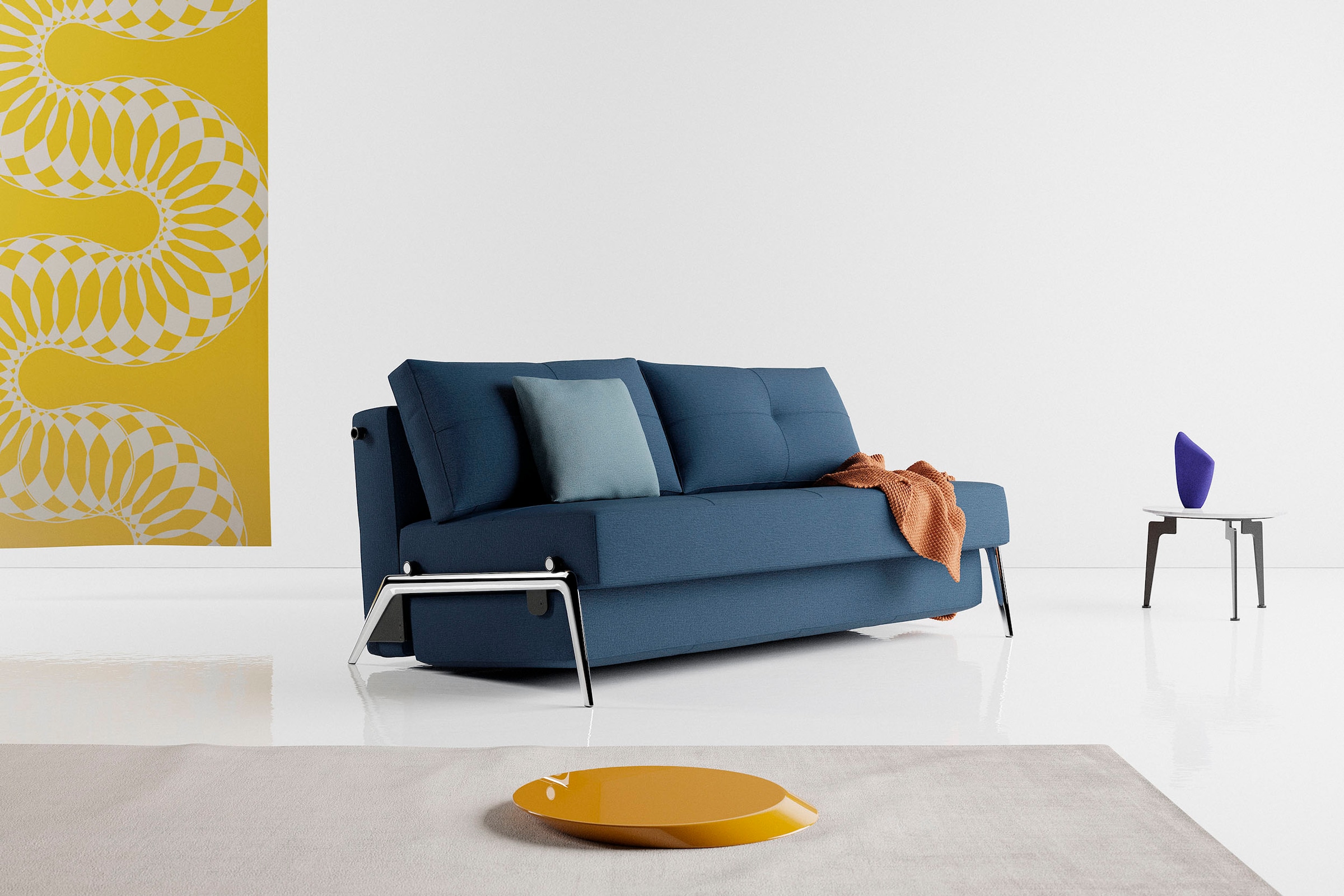 INNOVATION LIVING ™ Schlafsofa »Cubed Klappsofa, hochwertige Schlaffunktion, Design und extra Komfort« Frontauszug, sehr platzsparend, abgewinkelt Sitzen, waagerecht liegen