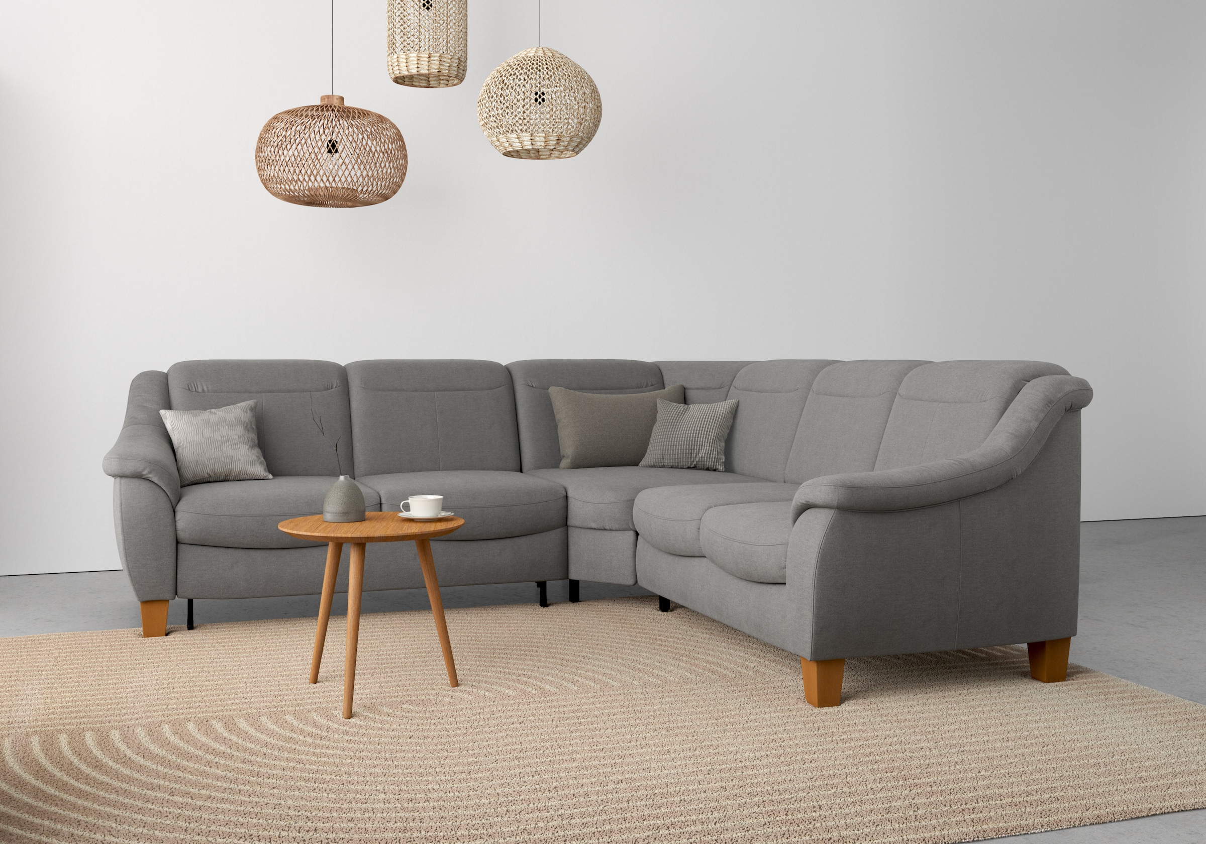 OTTO home Ecksofa "Caldera L-Form" Federkern, optional Kopfteilverstellung, Schlaffunktion & Bettkasten