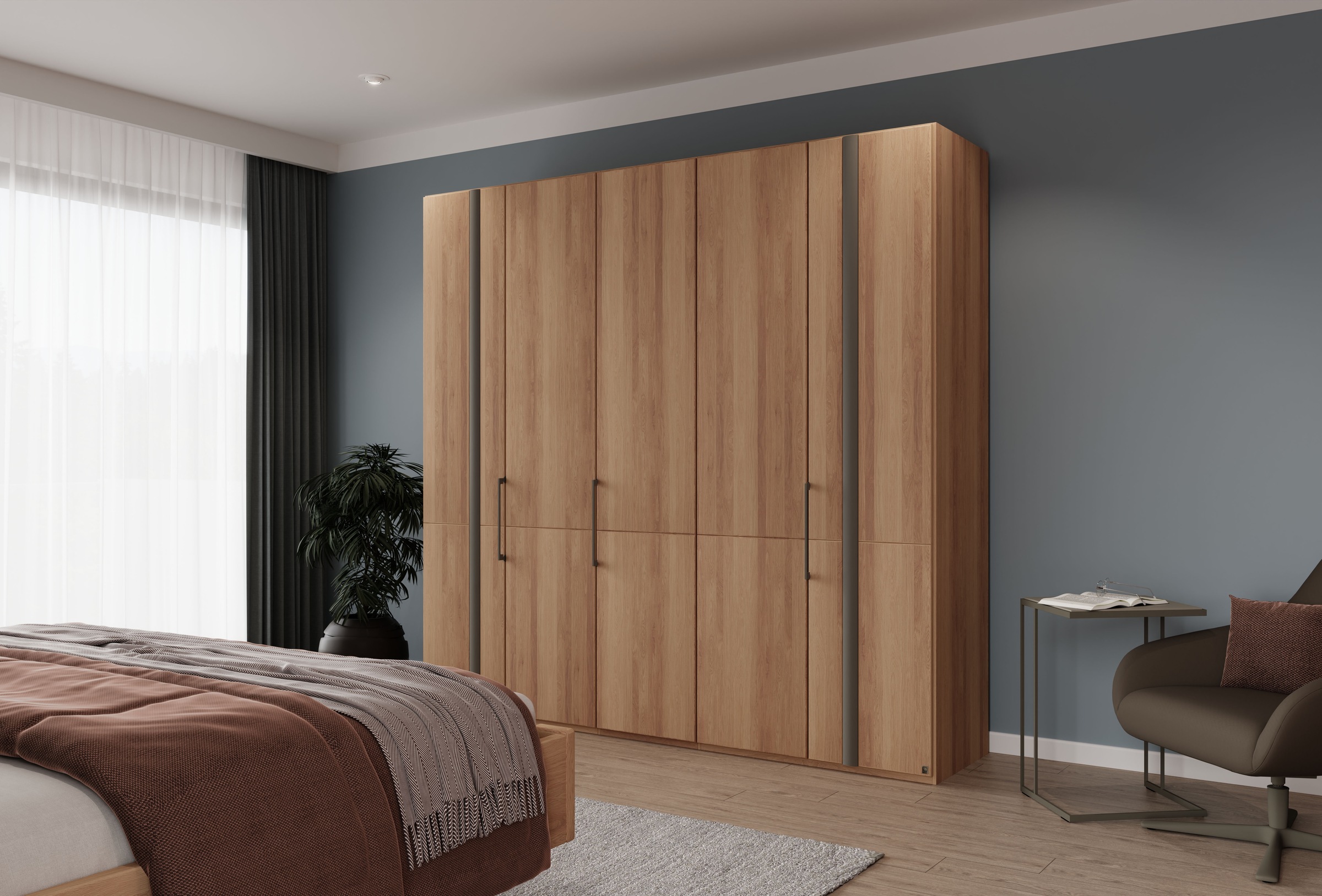 Musterring Kleiderschrank "Sorrent, Kleiderschrank, teilmassiv Eiche" mit T günstig online kaufen