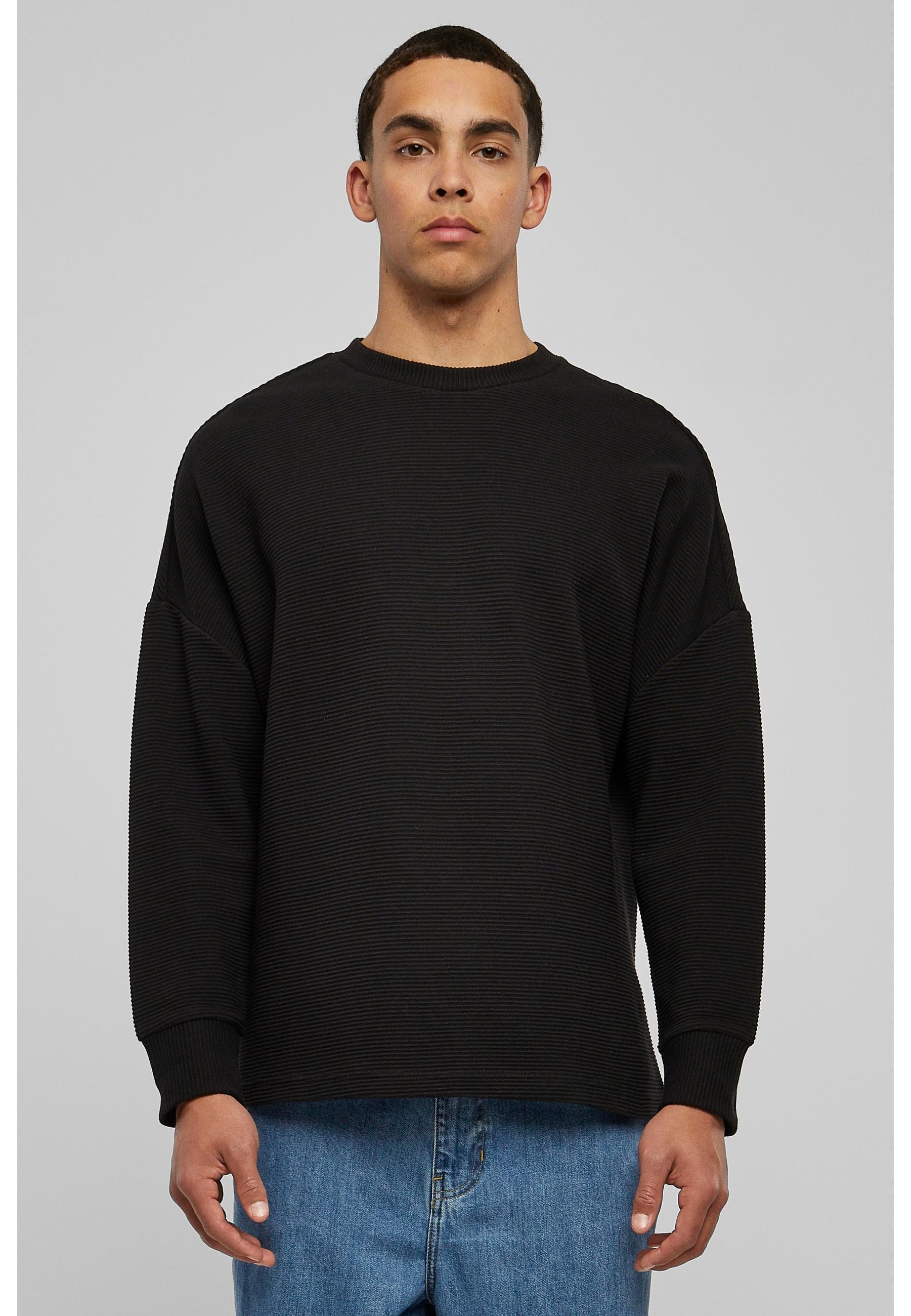 URBAN CLASSICS Rundhalspullover »Urban Classics Herren Cut On Sleeve Naps Interlock Crew«, (1 tlg.)