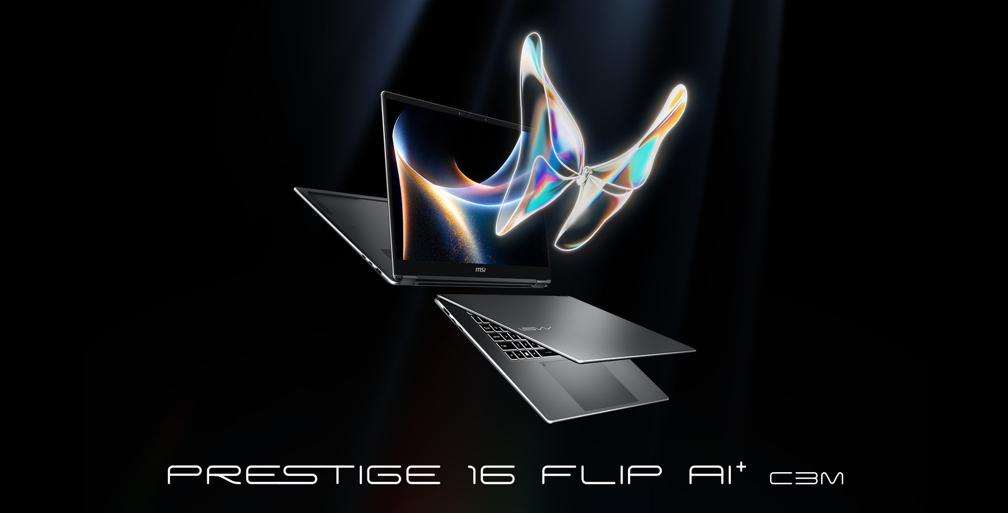 MSI Convertible Notebook »Prestige 16 Flip AI+ C3MTG-063« 40,7 cm / 16 ″ Intel Core Ultra 9 Intel Graphics 2.000 GB SSD