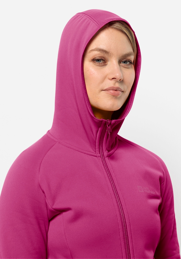 Jack Wolfskin Fleecejacke »BAISELBERG HOODED FZ W«, mit Kapuze
