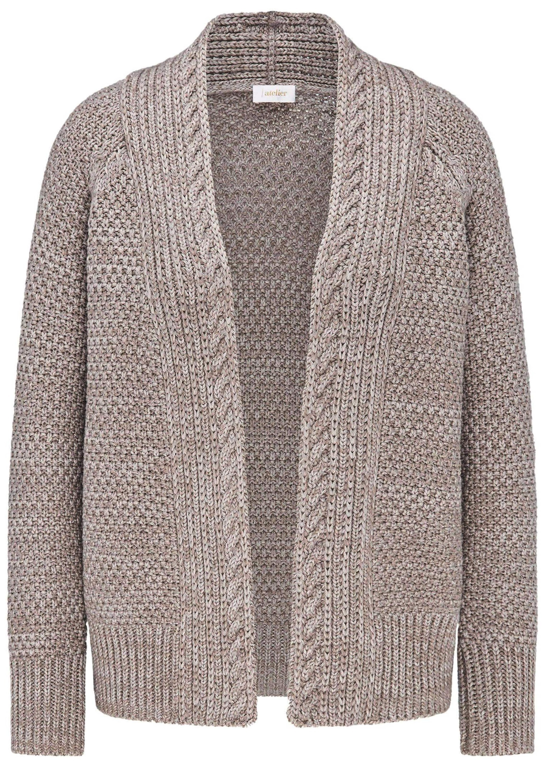 GOLDNER Strickjacke "Kurzgröße Zeitlose Strickjacke in Grobstrick" Ohne günstig online kaufen