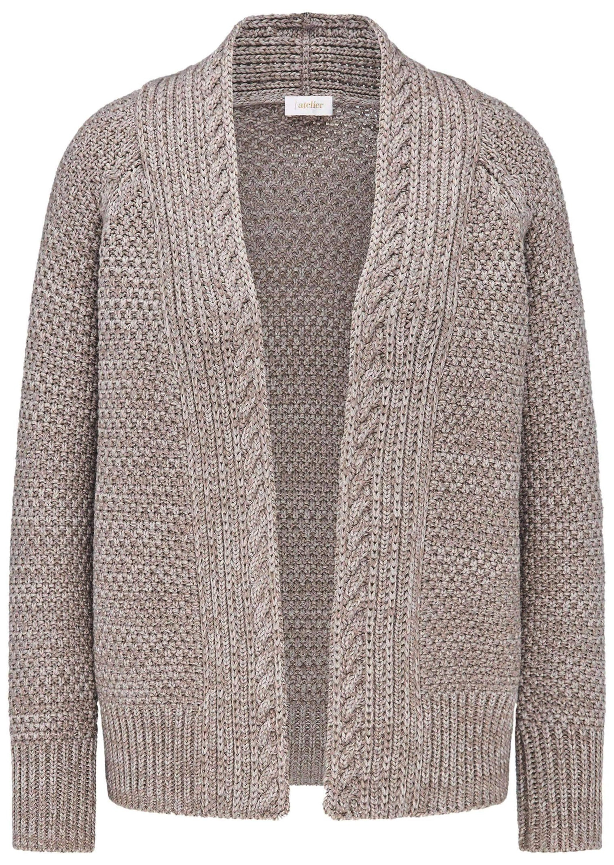 GOLDNER Strickjacke "Kurzgröße Zeitlose Strickjacke in Grobstrick" günstig online kaufen