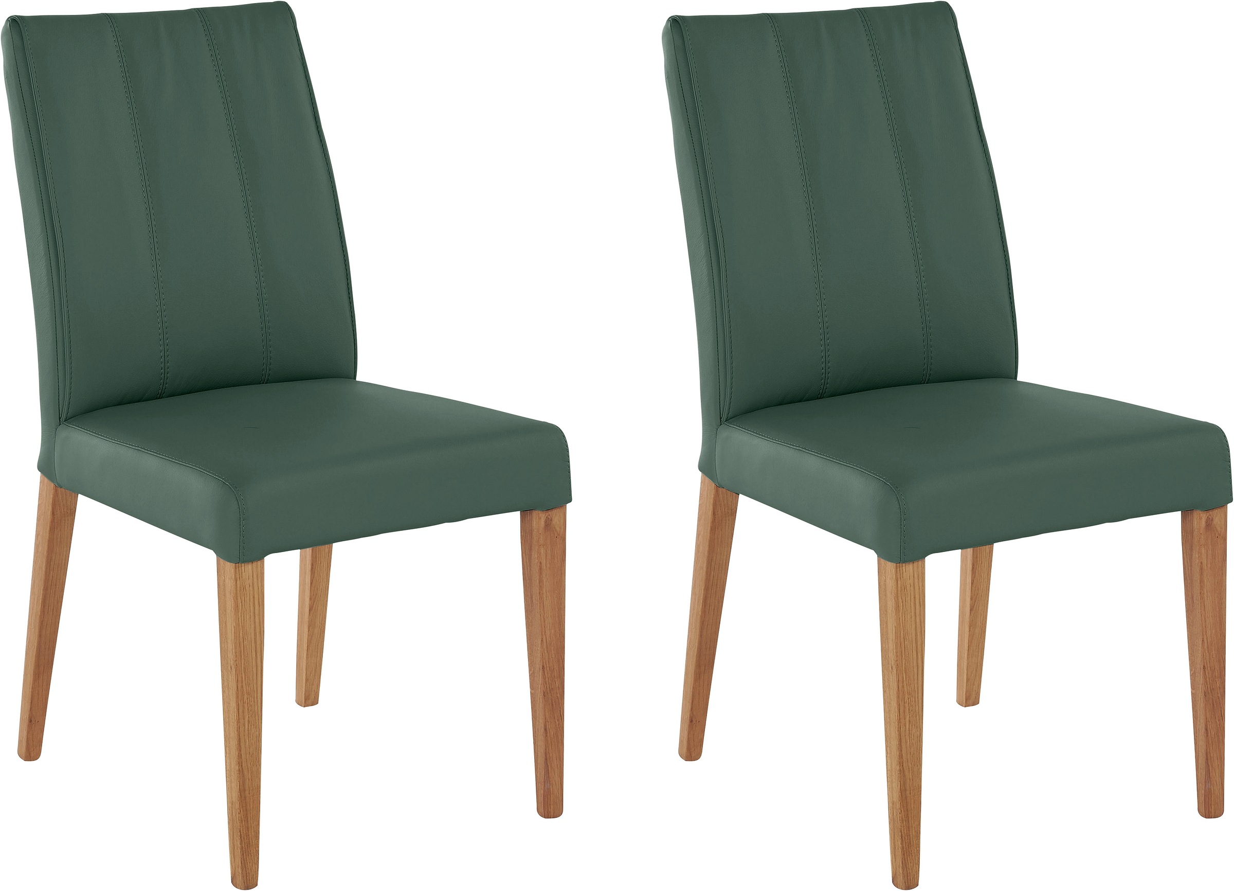 INOSIGN Esszimmerstuhl (Set) 2 Stk. Leder Rückenlehne mit Steppung günstig online kaufen