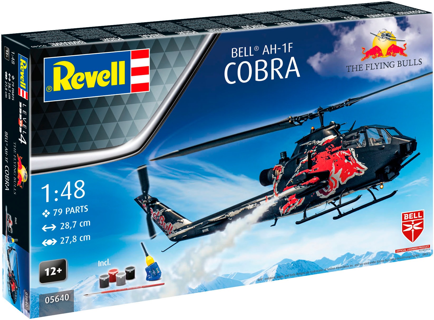 Revell® Modellbausatz »Geschenkset: Flying Bulls AH-1F Cobra«, 1:48