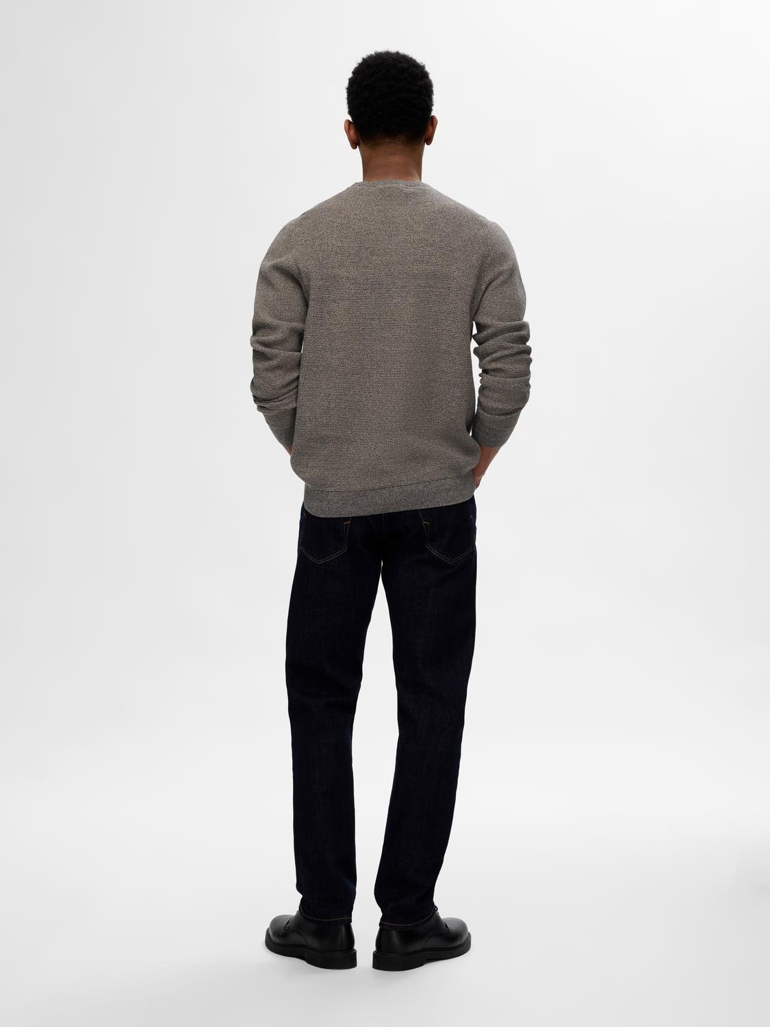 SELECTED HOMME Strickpullover »SLHROSS LS KNIT STRUCTURE CREW NECK NOOS«