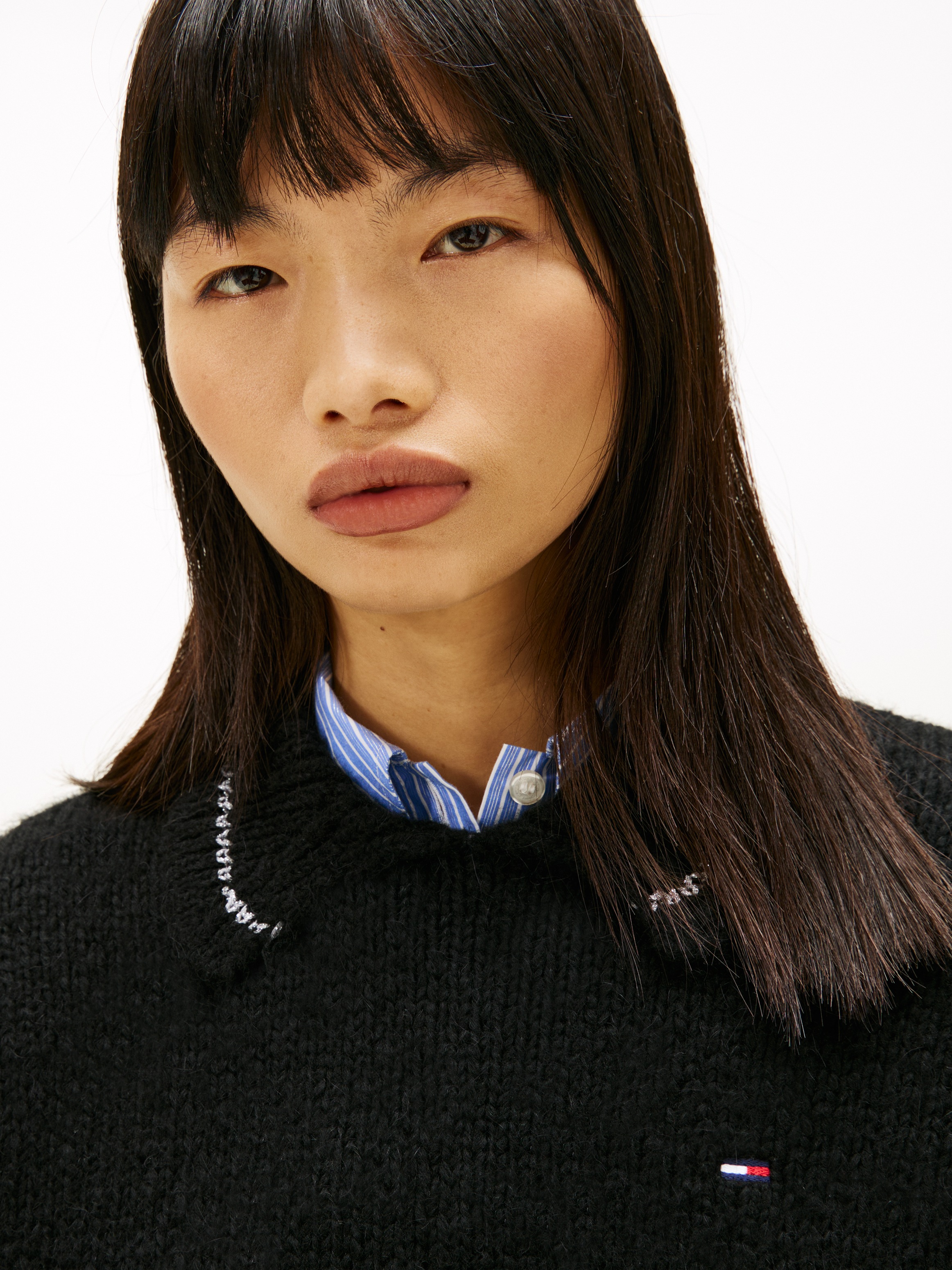 Tommy Jeans Strickpullover "TJW OVS ARGYLE POLO SWEATER" günstig online kaufen