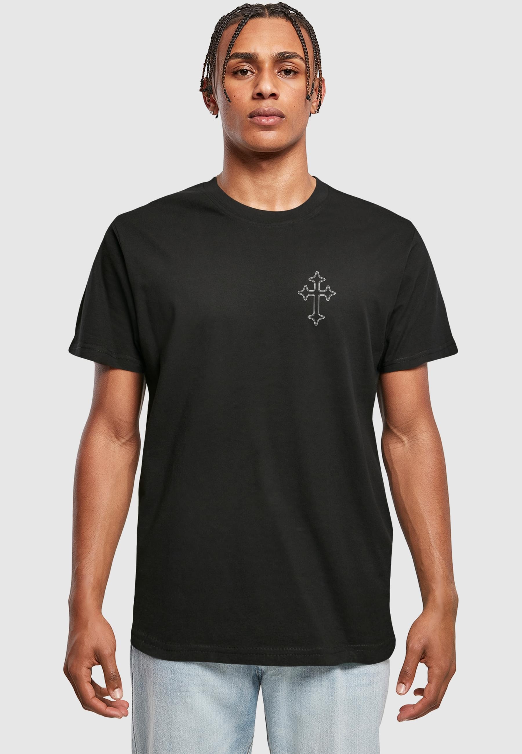 Thumbnail - MisterTee T-Shirt "MisterTee Memento Mori Oneline Cross Tee" 1 Stk.