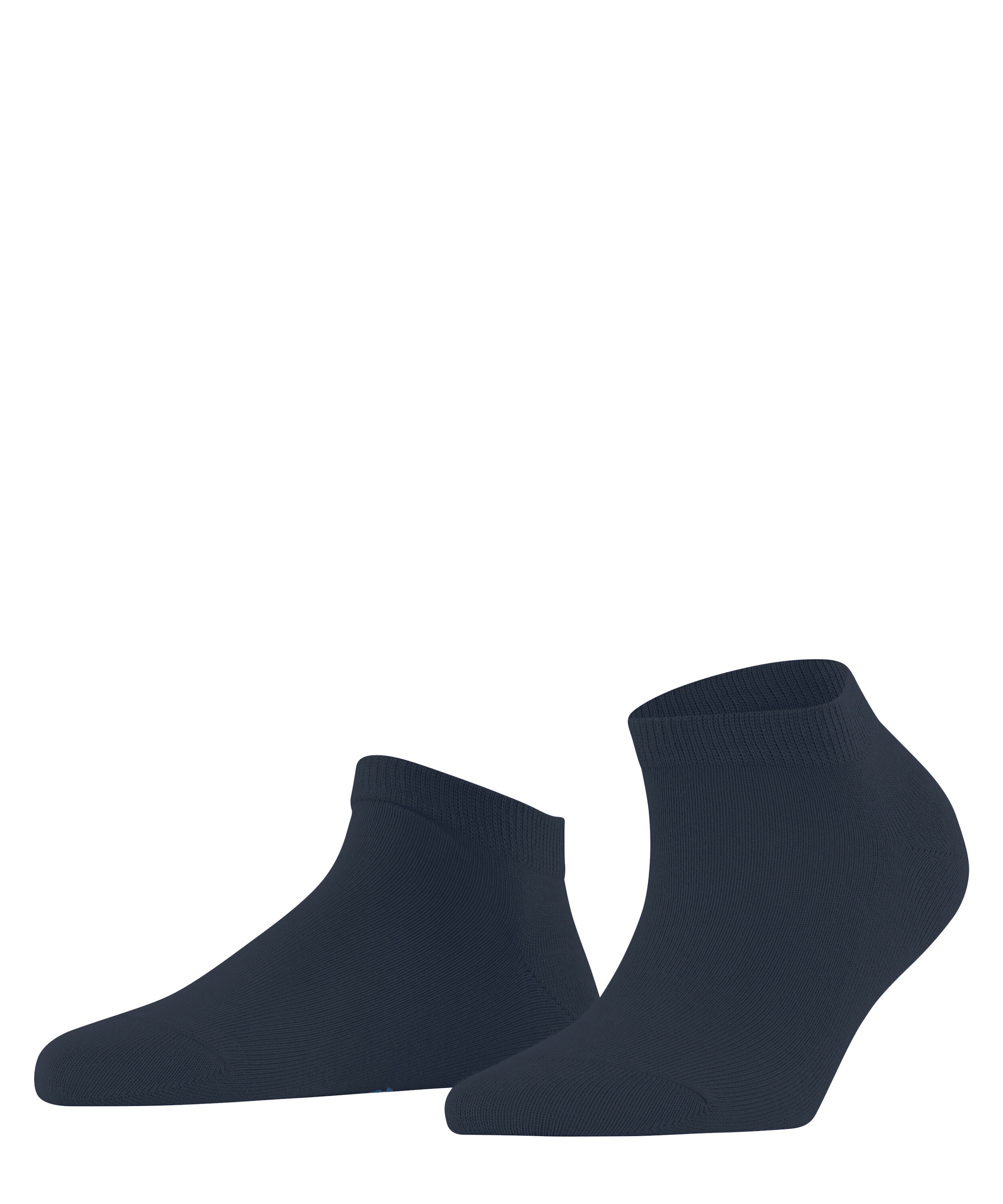 FALKE Damen Sneakersocken "Family", Gr. 35, blau, Obermaterial: 92% Baumwolle, 7% Polyamid, 1% Elasthan, unifarben, Socken, für Erwachsene, aus