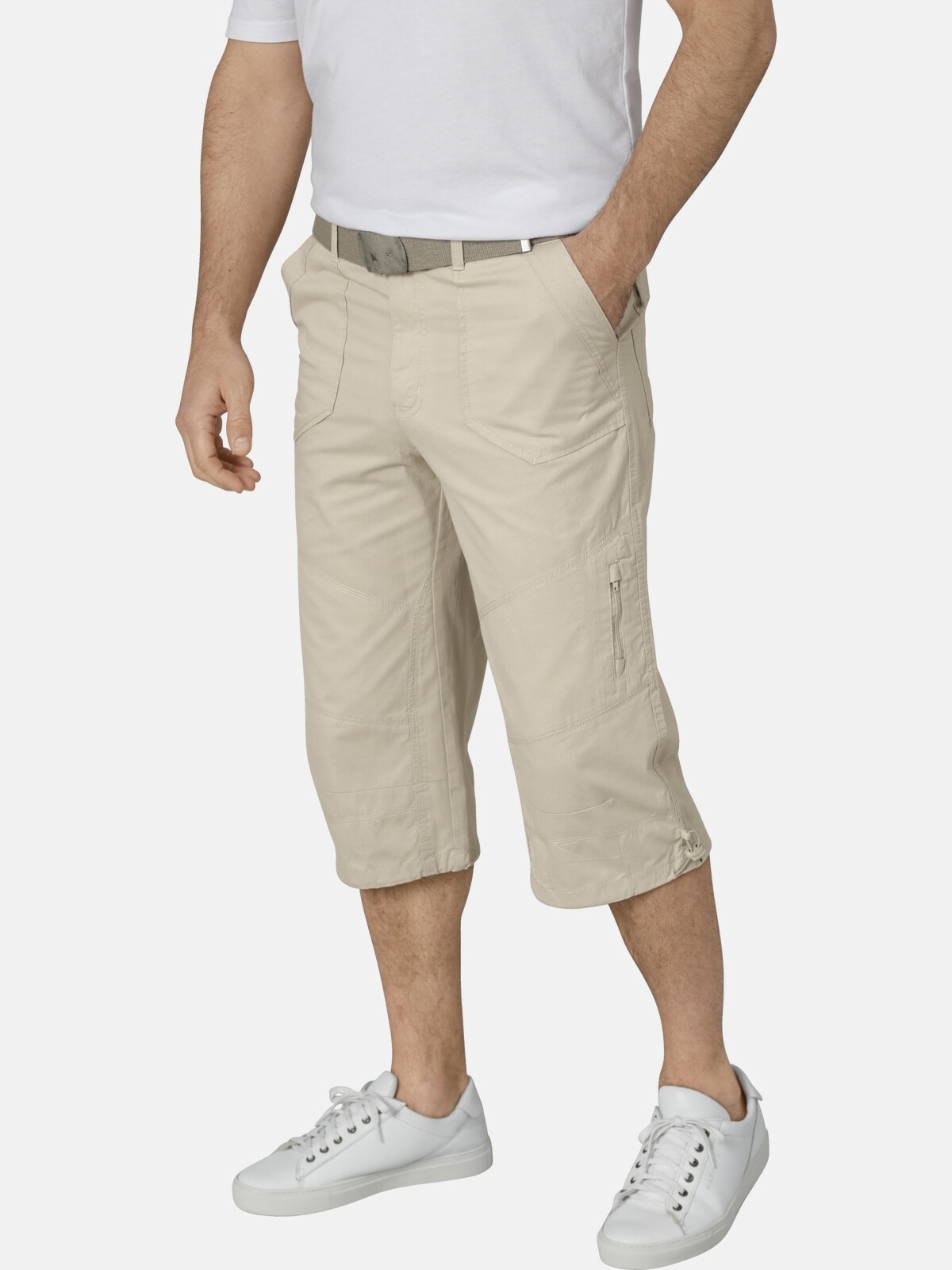 Bermudas BABISTA "Bermuda FIOREZELLO", Herren, Gr. 48, N-Gr, beige, Obermaterial: 100% Baumwolle CO., regular fit, Hosen Bermudas