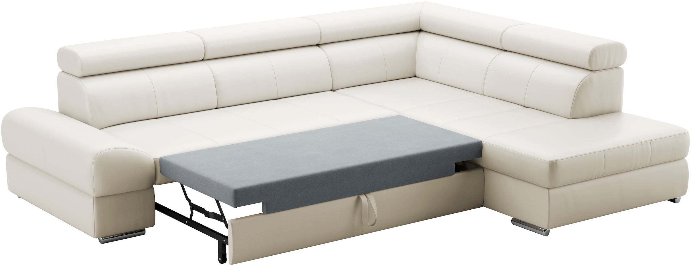 sit&more Ecksofa »Broadway L-Form«, mit verstellbaren Kopfteilen, wahlweise mit Bettfunktion