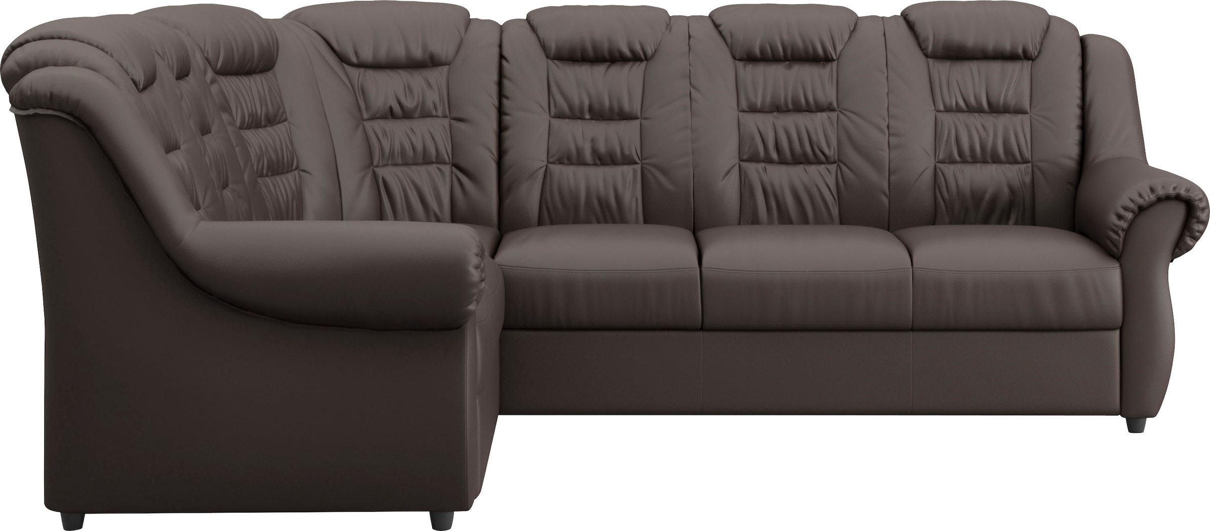 OTTO home Ecksofa "Boston L-Form" mit hoher Rückenlehne, wahlweise mit Schlaffunktion & Stauraum