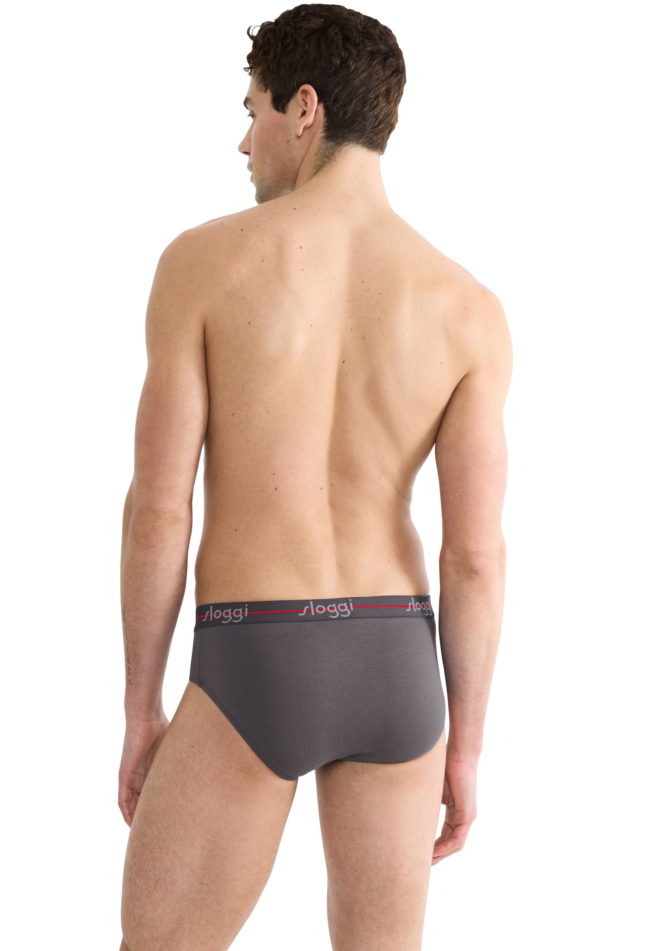 Thumbnail - sloggi Slip "men Start Midi C2P box" 2er Pack, sportlicher Schnitt, weicher Bund