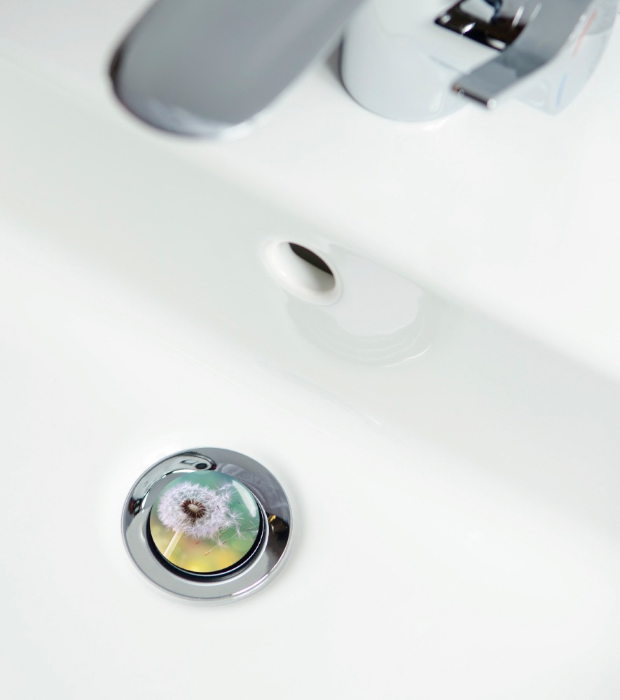 Sanilo Badaccessoire-Set »Pusteblume« bestehend aus WC-Sitz, Badteppich und Waschbeckenstöpsel