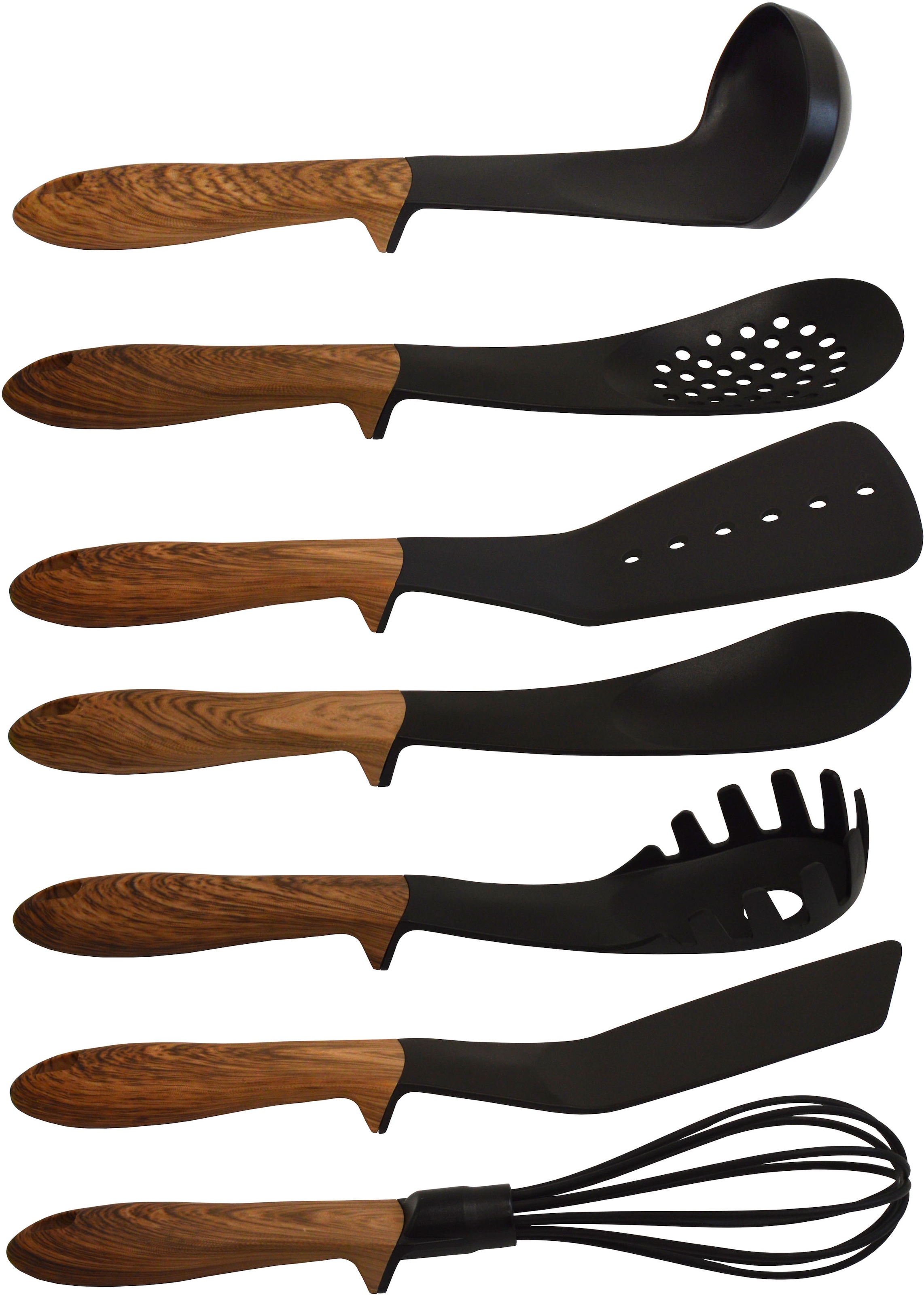 PINTINOX Kochbesteck-Set "Pinti Chalet" Kunsttoff, Griff in Holzoptik, spül günstig online kaufen