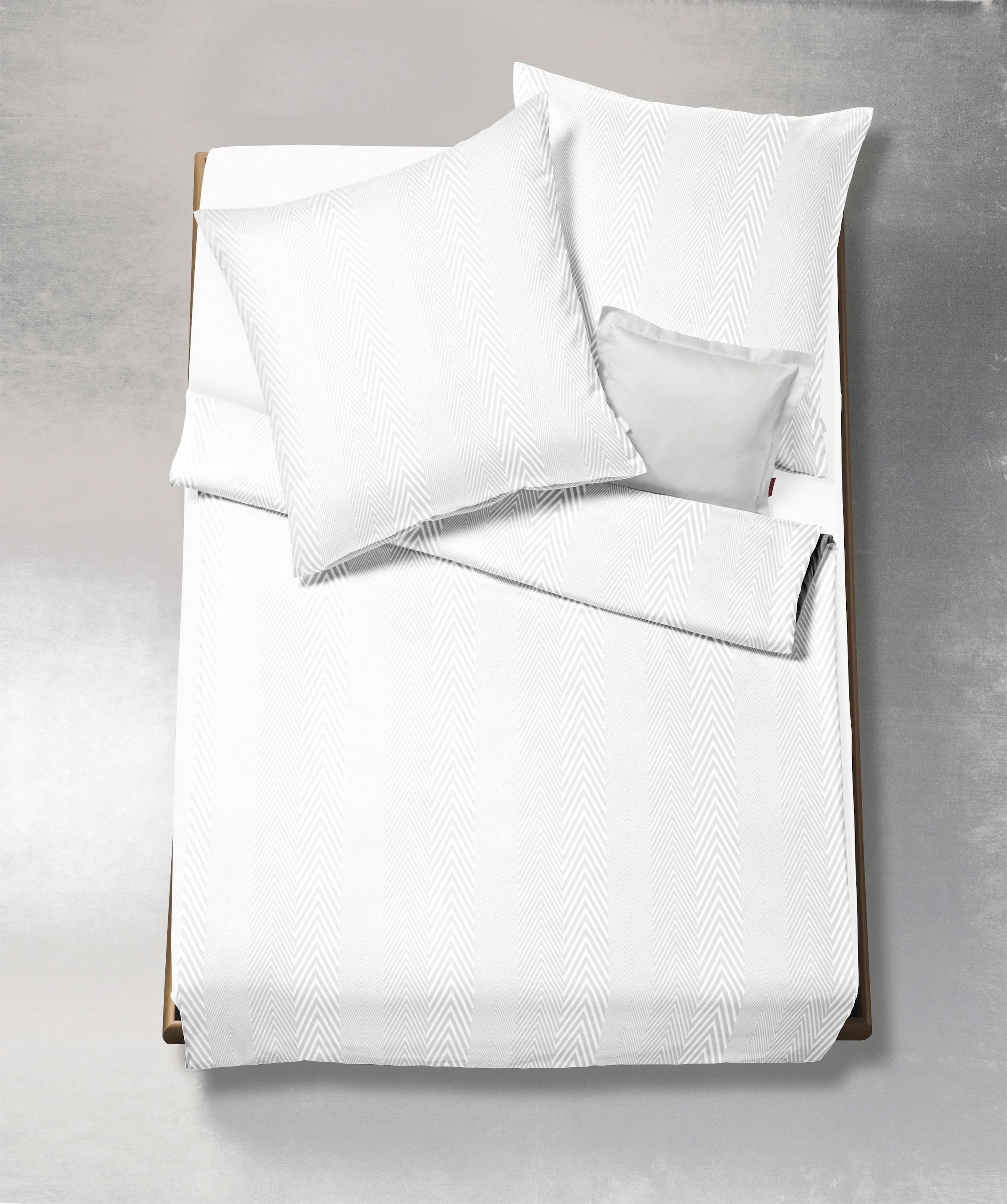 fleuresse Bettwäsche "Jade Fischgrat" 2 Stk. tlg. günstig online kaufen