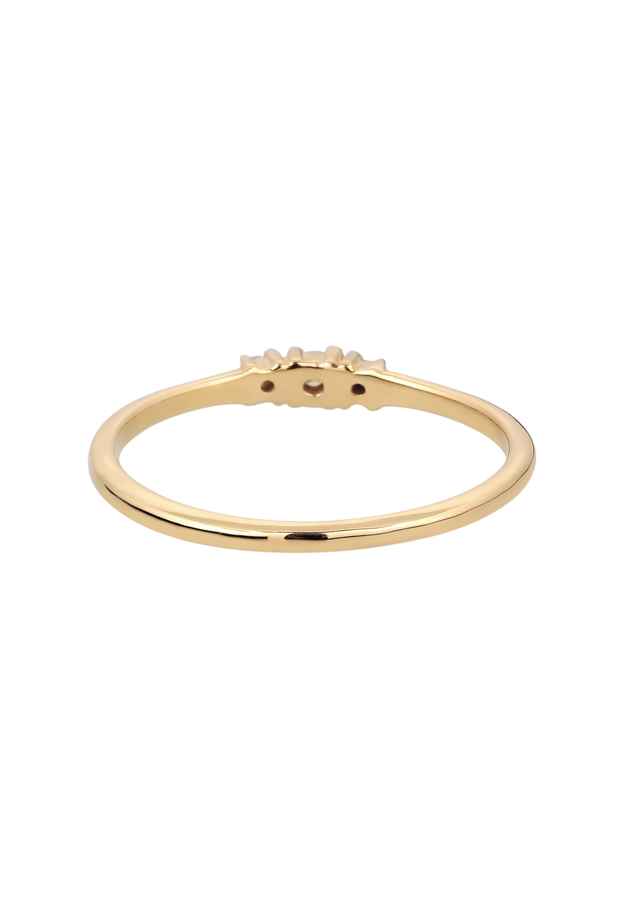 Elli DIAMONDS Diamantring »Ring Laborgezüchtete Diamanten Weiß (0.075 ct) 375 Gelbgold«