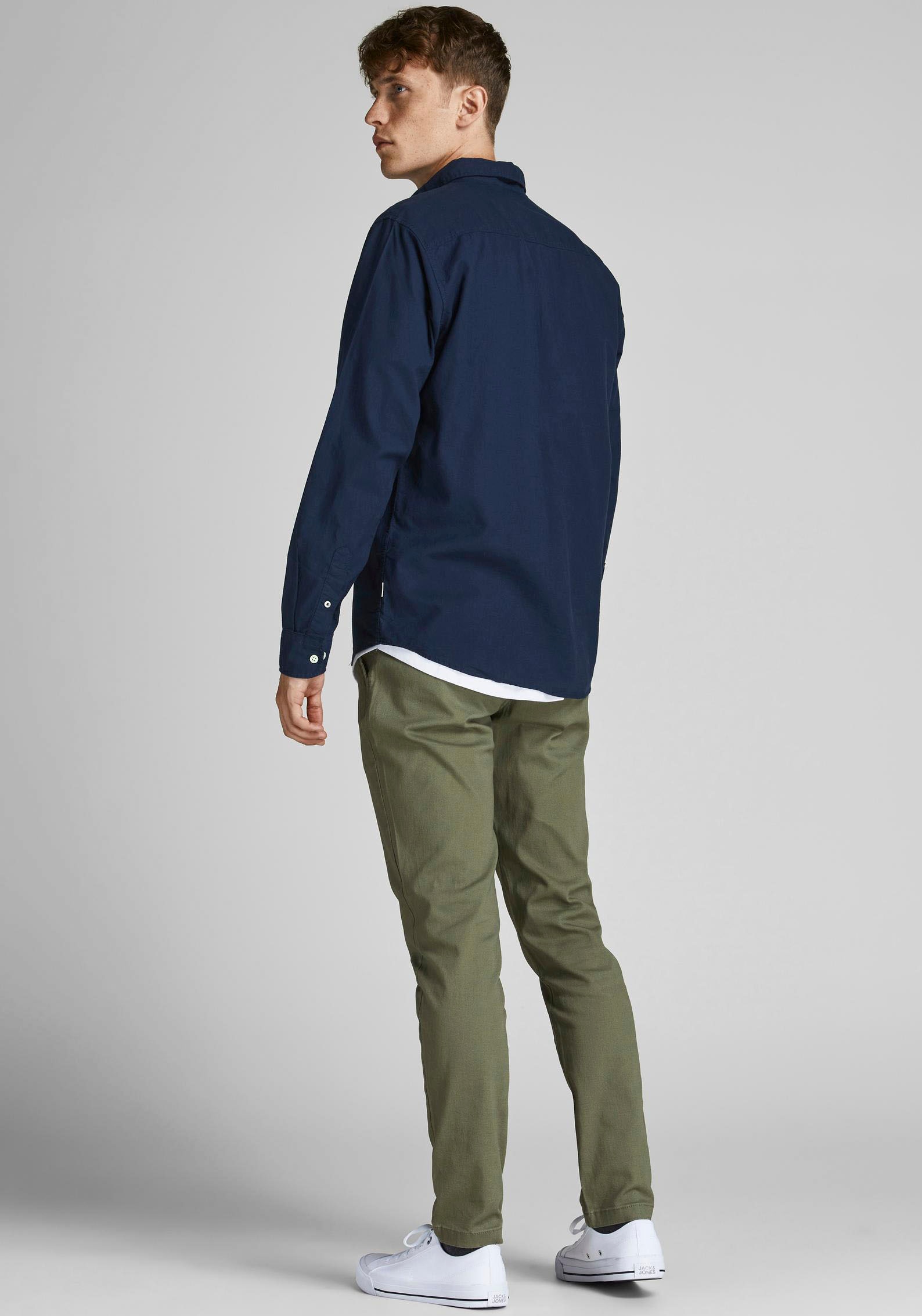 Jack & Jones Herren Freizeit Hemd JJEOXFORD - Slim Fit günstig online kaufen