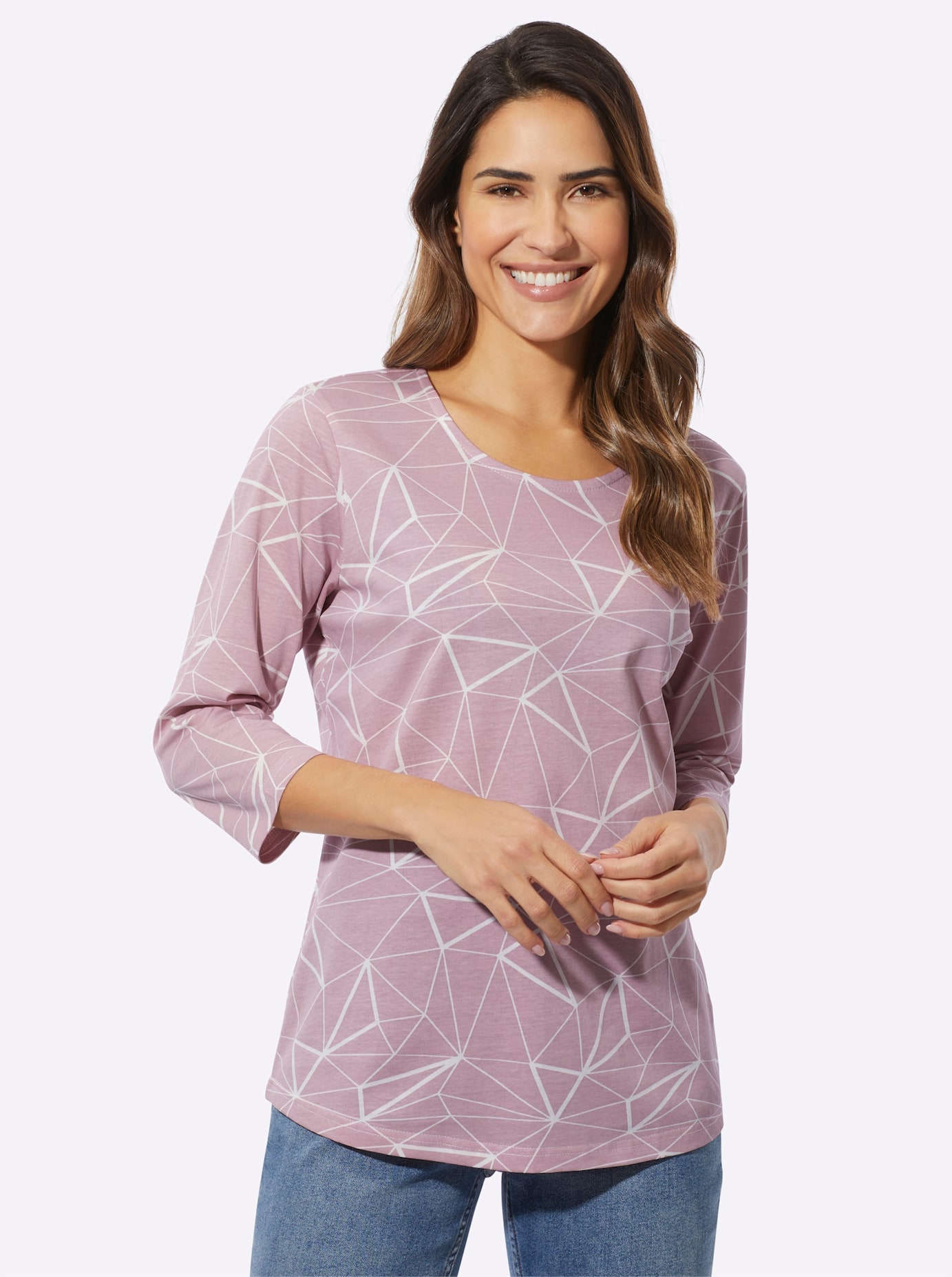 Classic Basics Rundhalsshirt "3/4-Arm-Shirt" 1 Stk.